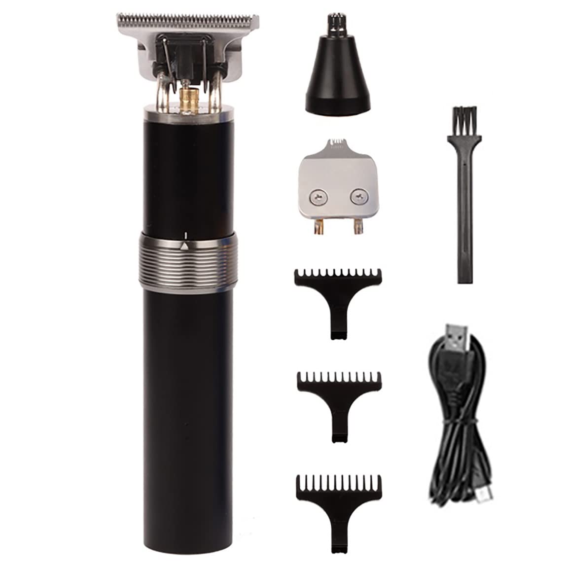 CRIVERS Professional 3-in-1 Hair Clipper for Men - Rechargeable Electric Beard Trimmer, Nose & Ear Hair Remover, Barber-Grade Hair Cutting Machine (Black) - Perfect for Home Grooming, Travel & Salon Use