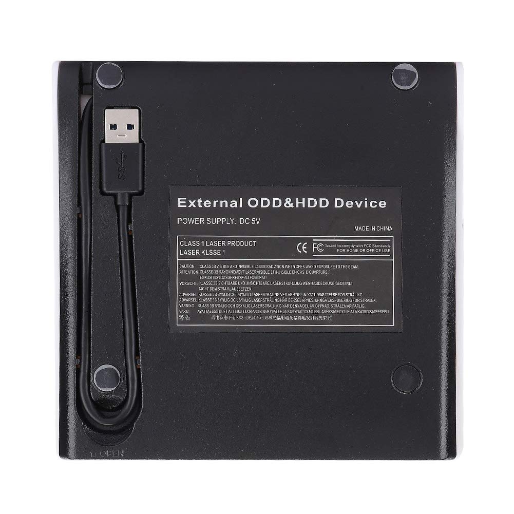 Yoidesu USB 3.0 External CD Drive Enclosure - Ultra Slim Portable ODD/HDD Switch Box Case for Laptop & Desktop, Compatible with Hard Drive & Optical Disc Writer | Perfect for Data Backup, Media Storage & Disc Burning