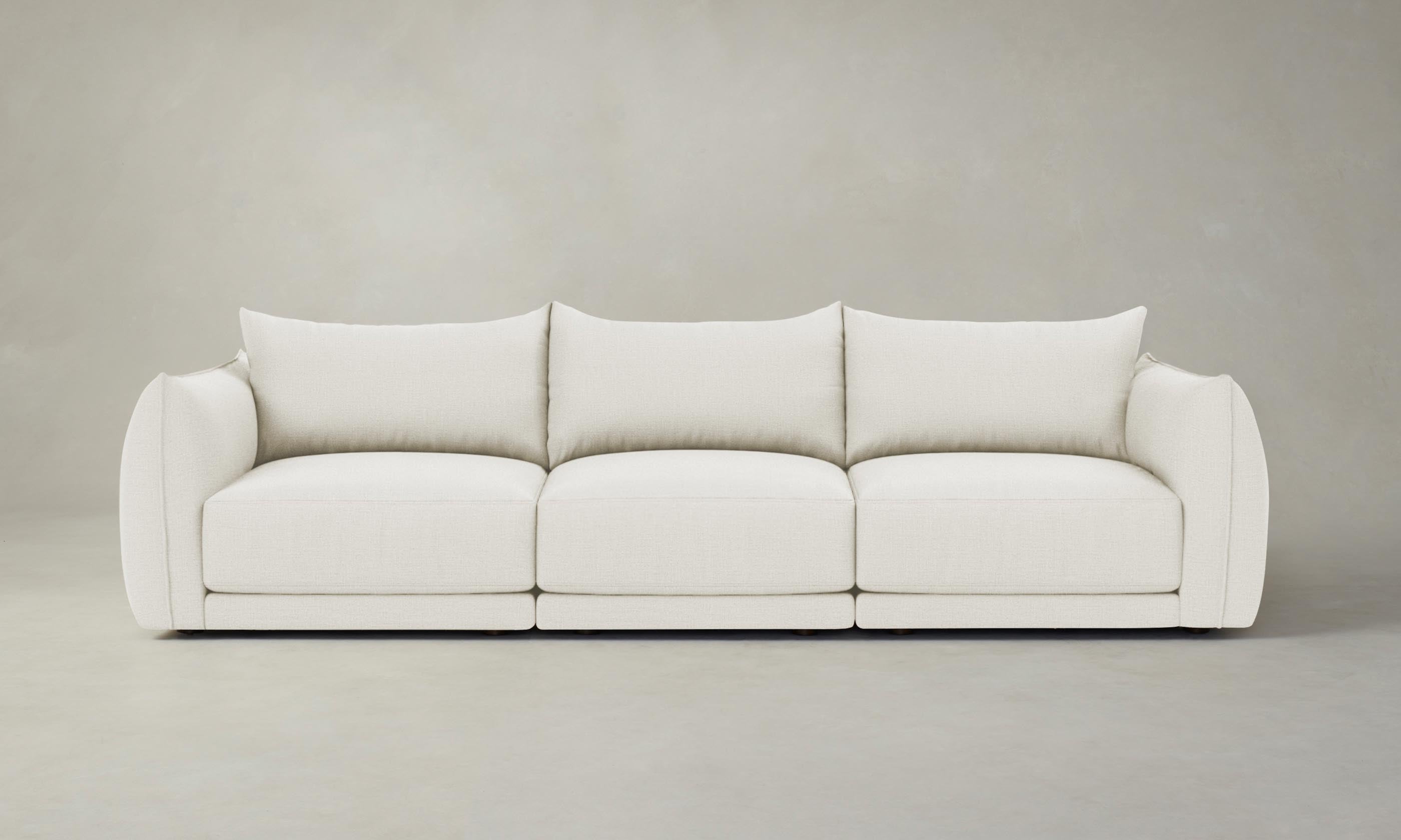 The Jones Modular Sofa - Performance Linen Weave Fabric - Modern Sectional Couch for Living Room, Lounge & Home Theater - Durable & Stylish Furniture for Small Spaces