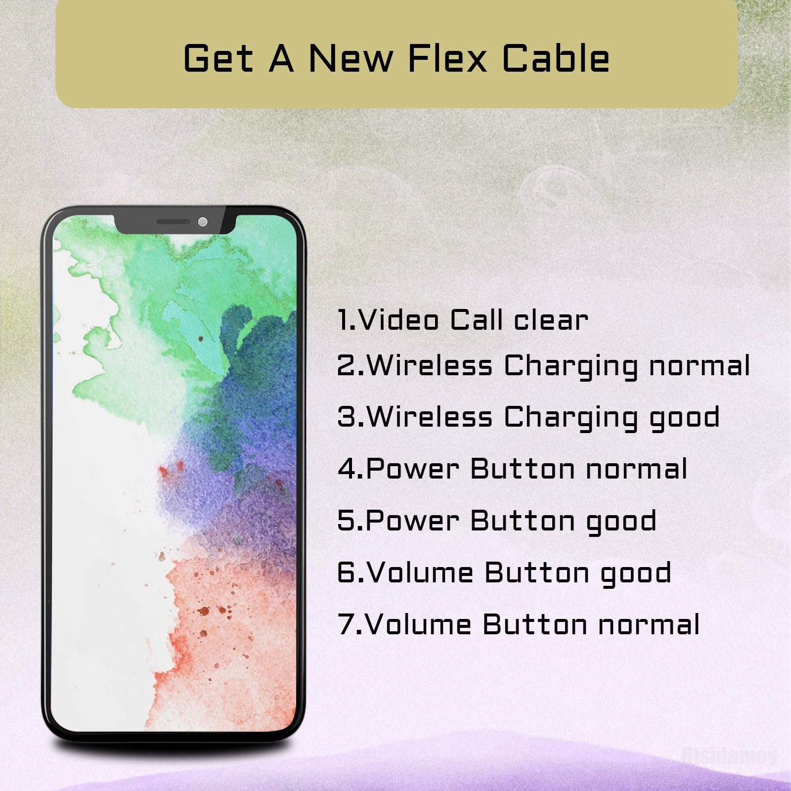 NFC Chip Power Volume Button Wireless Charging Coil Sticker - Replacement for iPhone 12 Pro Max On/Off Switch Repair, Silent Control & Mute Key with Metal Bracket | Fix Broken Buttons, DIY Phone Repair Accessories