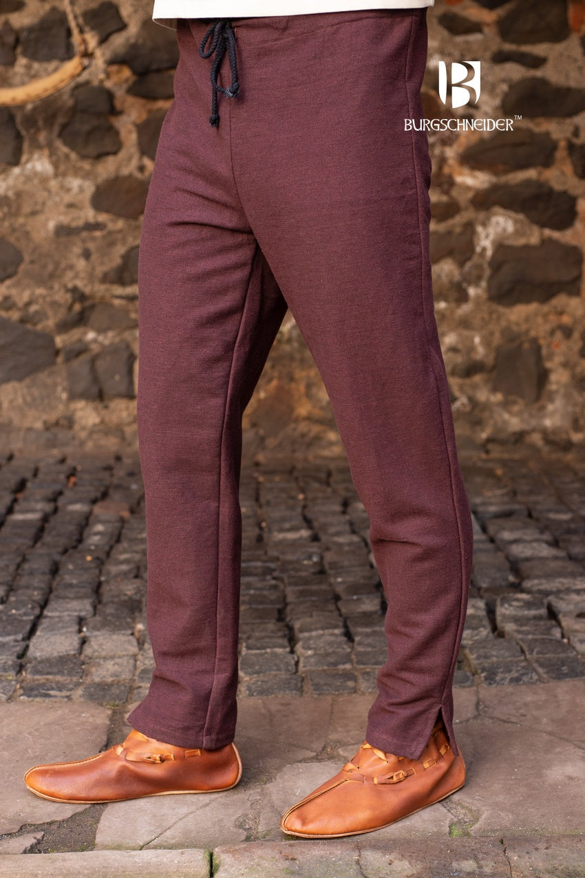 Viking Age Skjoldehamn Pants - Authentic Gunnar Brown Wool Trousers for Reenactment & LARP | Perfect for Historical Costumes & Medieval Events