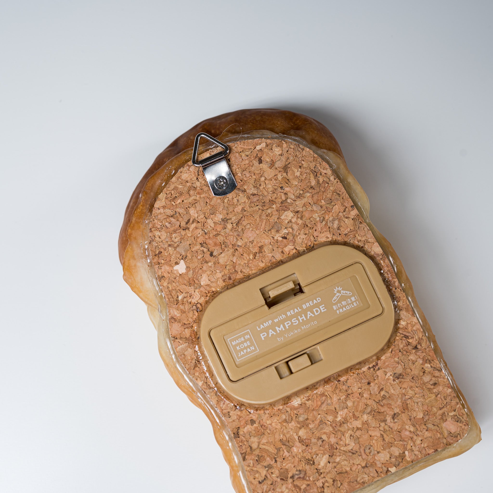 PAMPSHADE Real Bread Lamp - Handmade Toast Night Light by Yukiko Morita | Unique Home Decor for Bedroom, Living Room & Kitchen | Perfect Gift for Food Lovers & Bread Enthusiasts