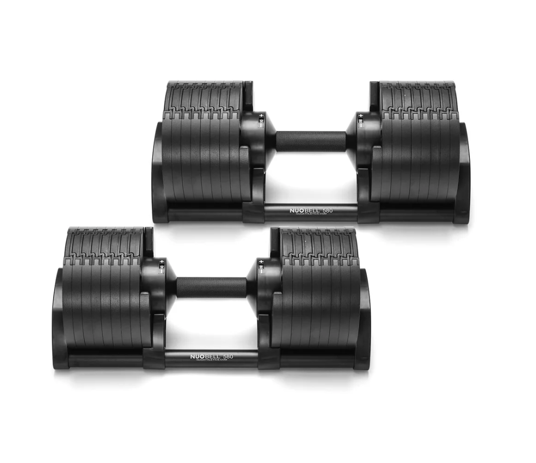 Nuobell 580 Adjustable Dumbbell Set - Premium Home Gym Equipment for Strength Training & Fitness - Perfect for Home Workouts, Weight Lifting & Muscle Building