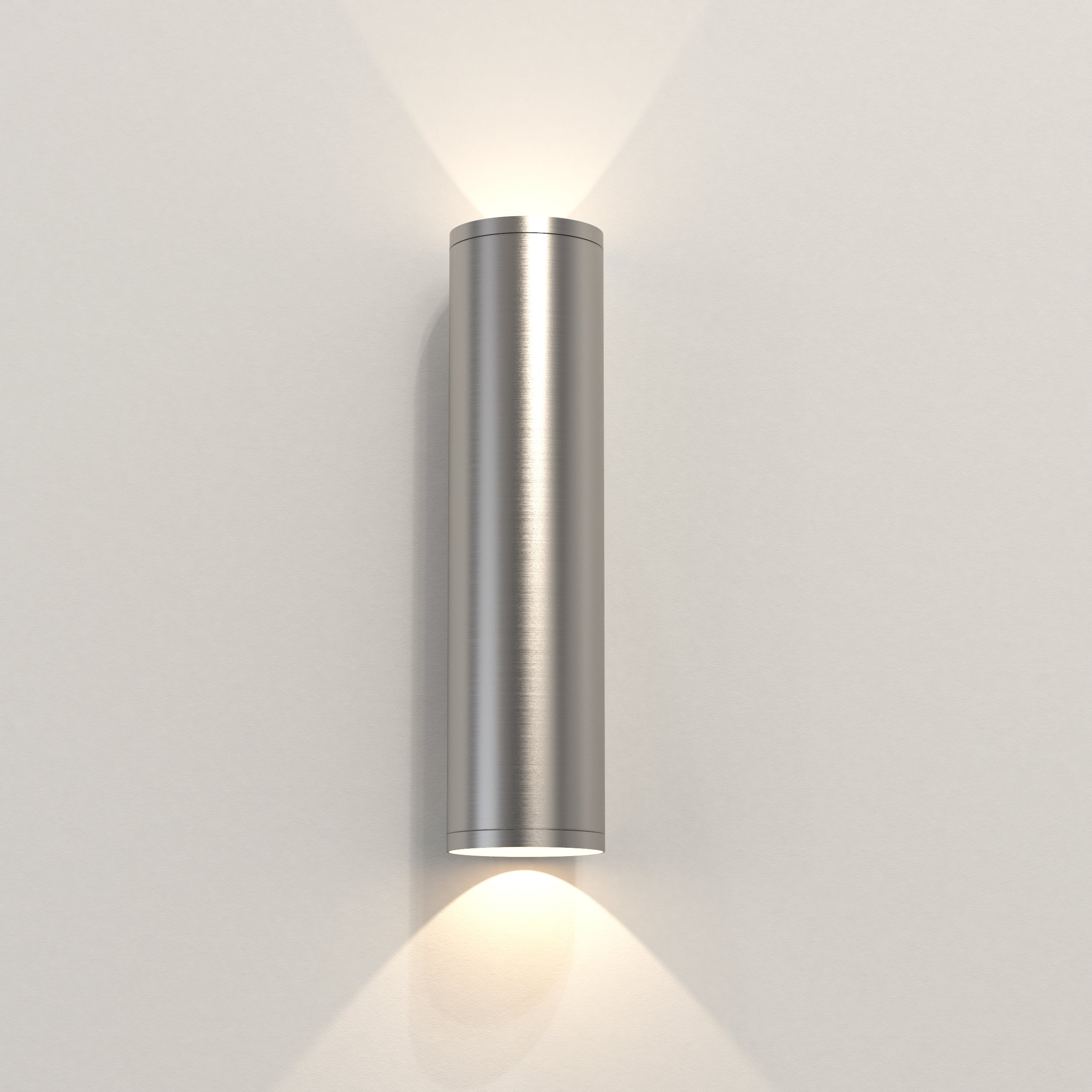 Ava 1/2Lt Coastal Wall Light - Brushed Stainless Steel/PVD Brushed Brass GU10 IP44 - Perfect for Beach House, Patio & Outdoor Lighting