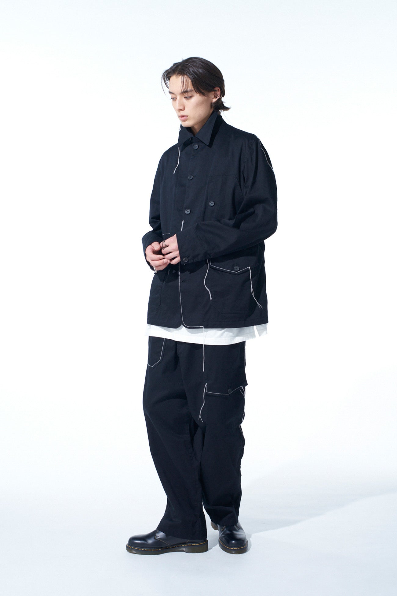 Premium Cotton Twill Work Pants with Contrast Stitching - Durable & Comfortable for Construction, Warehouse & Outdoor Jobs