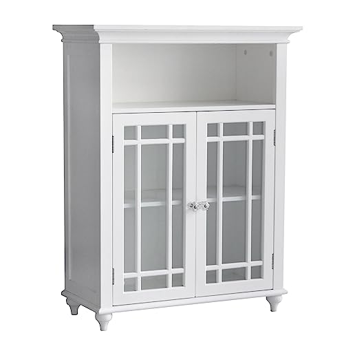 White Framed Glass Cabinet