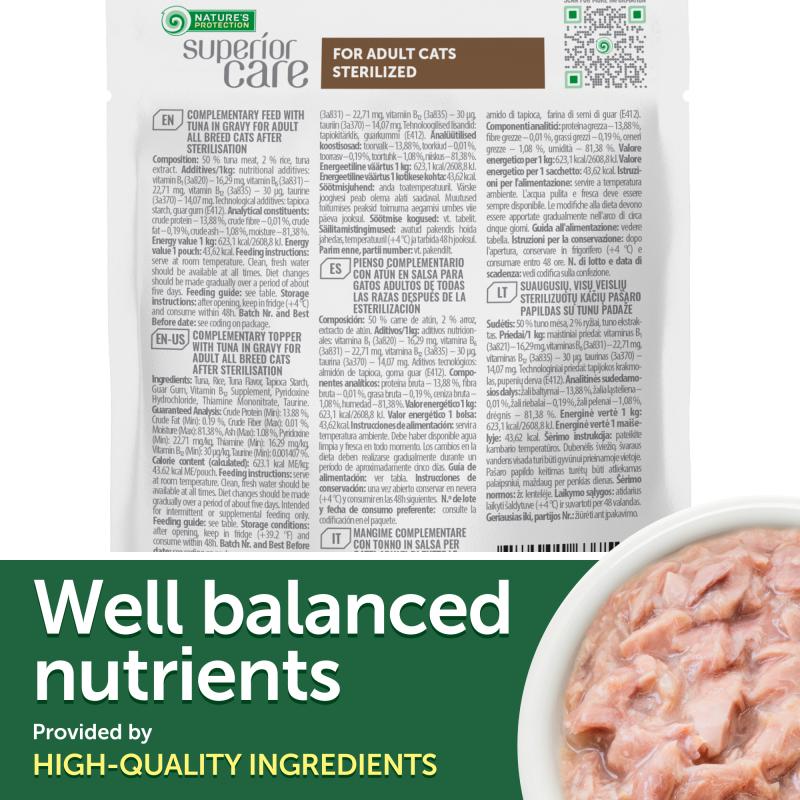 Premium Tuna Wet Cat Food for Adult Cats - All Breeds, Grain-Free, 24-Pack - Perfect for Mealtime & Weight Management