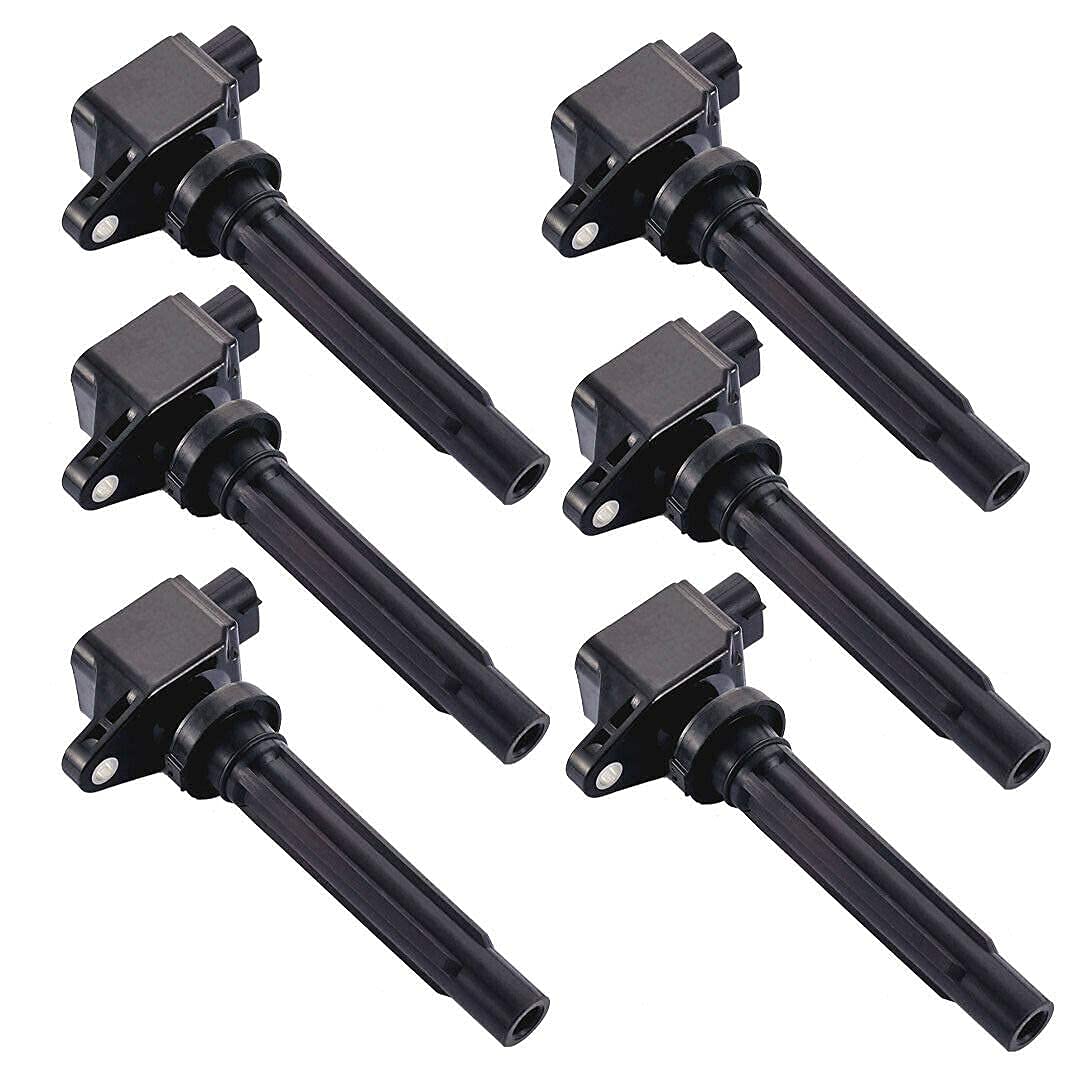 6pcs Ignition Coil Pack & Platinum Spark Plug Set Compatible with Suzuki Grand Vitara 2006-2008 2.7L V6 - High Performance Replacement Parts for Smooth Engine Start & Acceleration - Perfect for Off-Roading, Daily Commute & Engine Maintenance