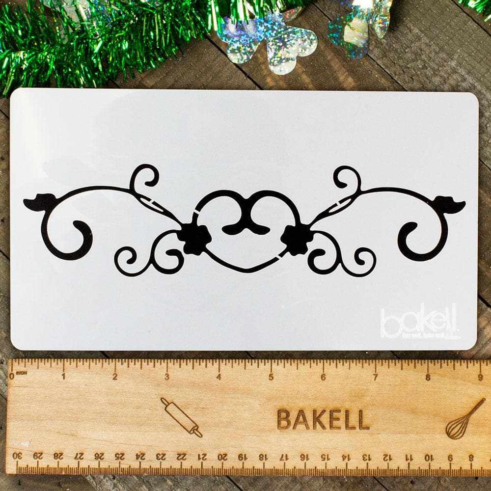 Clover Vine Stencil Set - 5 Piece Reusable DIY Craft Stencils for Wood, Fabric & Home Decor - Perfect for Scrapbooking, Wall Art, and Furniture Painting