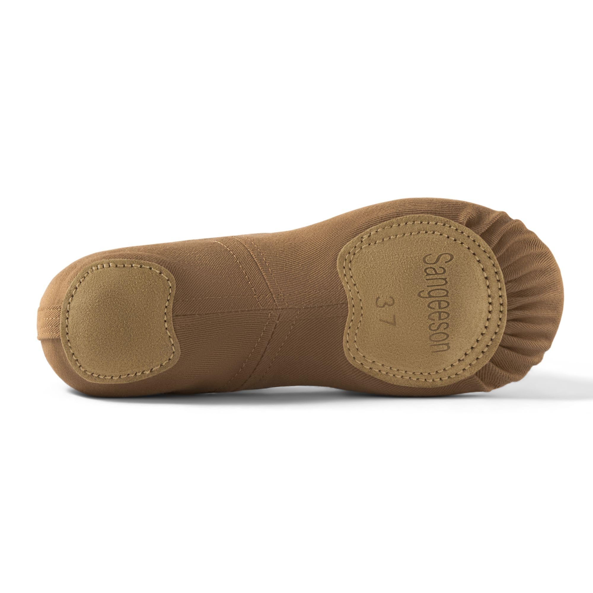 SANGEESON Women's Ballet Shoes - Full Sole Stretch Dance Slippers for Girls & Women | Perfect for Ballet Class, Practice, Recitals & Dance Performances