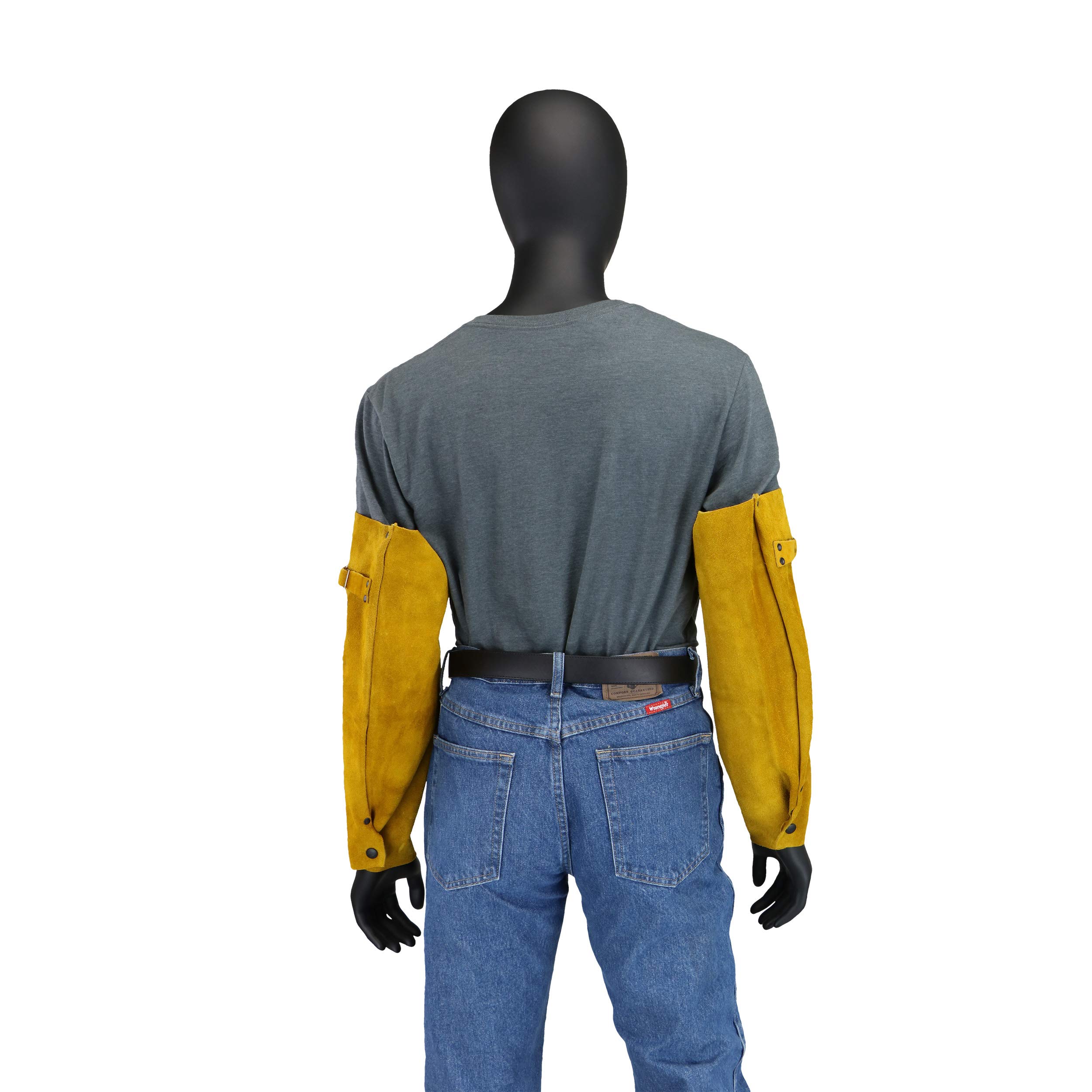 IRONCAT 7020 Heat Resistant Split Cowhide Leather Welding Sleeves - 18