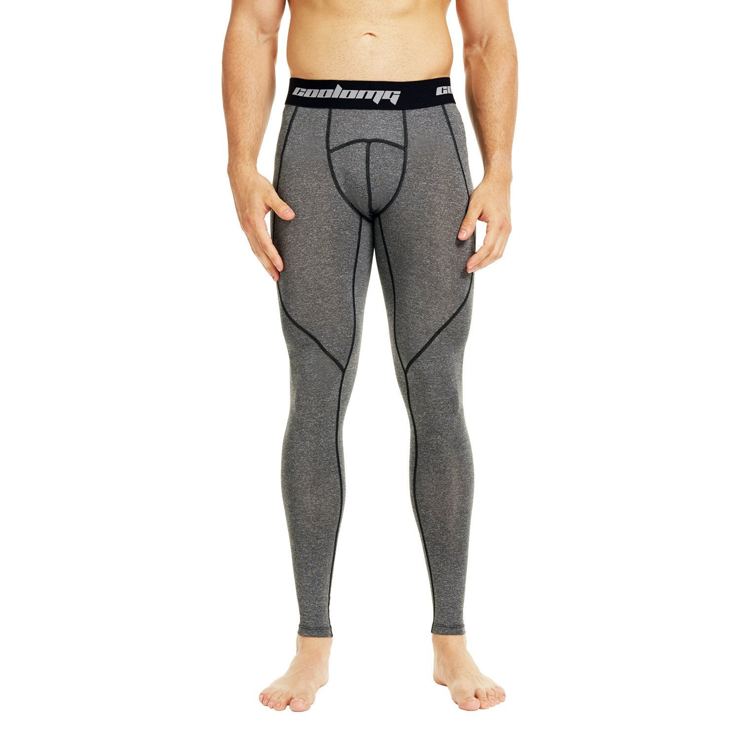 Best Grey Compression Pants for Women & Men - High Performance Workout Tights for Running, Yoga & Gym - Moisture Wicking & Breathable Activewear
