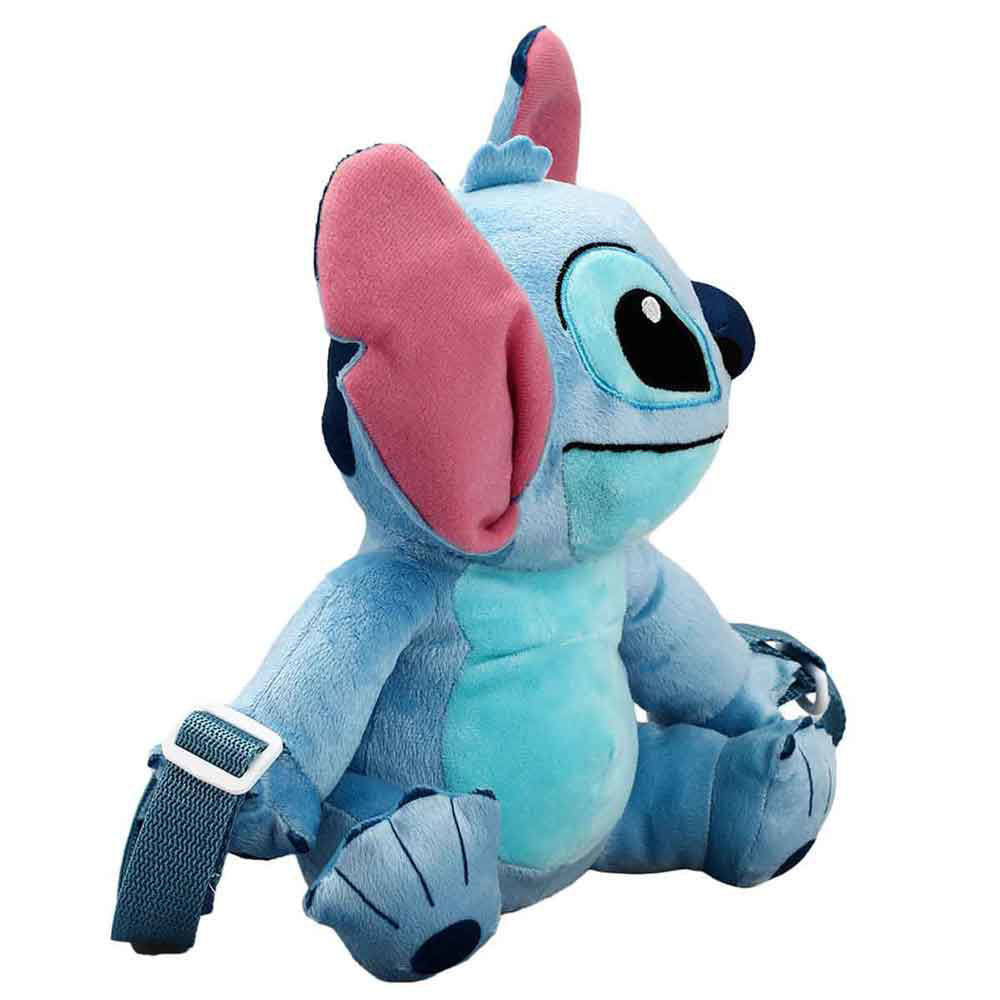 Disney Stitch Plush Stuffed Animal Crossbody Backpack for Women & Girls - Cute Kawaii Lilo & Stitch Cosplay Accessory for School, Travel, and Disney Parks
