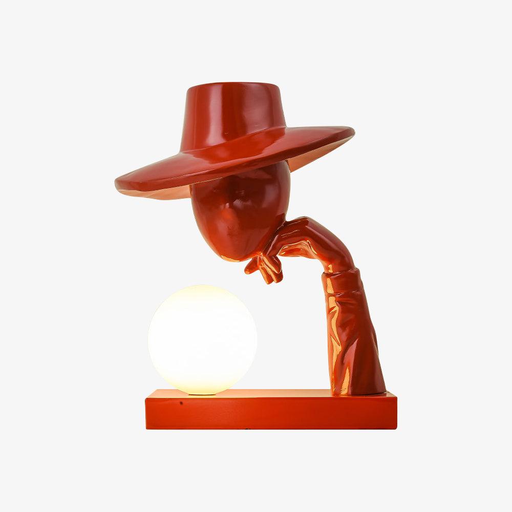 Juni Resin Novelty Lamp - Unique Handmade Decorative Night Light for Bedroom, Living Room, and Office - Perfect Gift for Home Decor and Relaxation