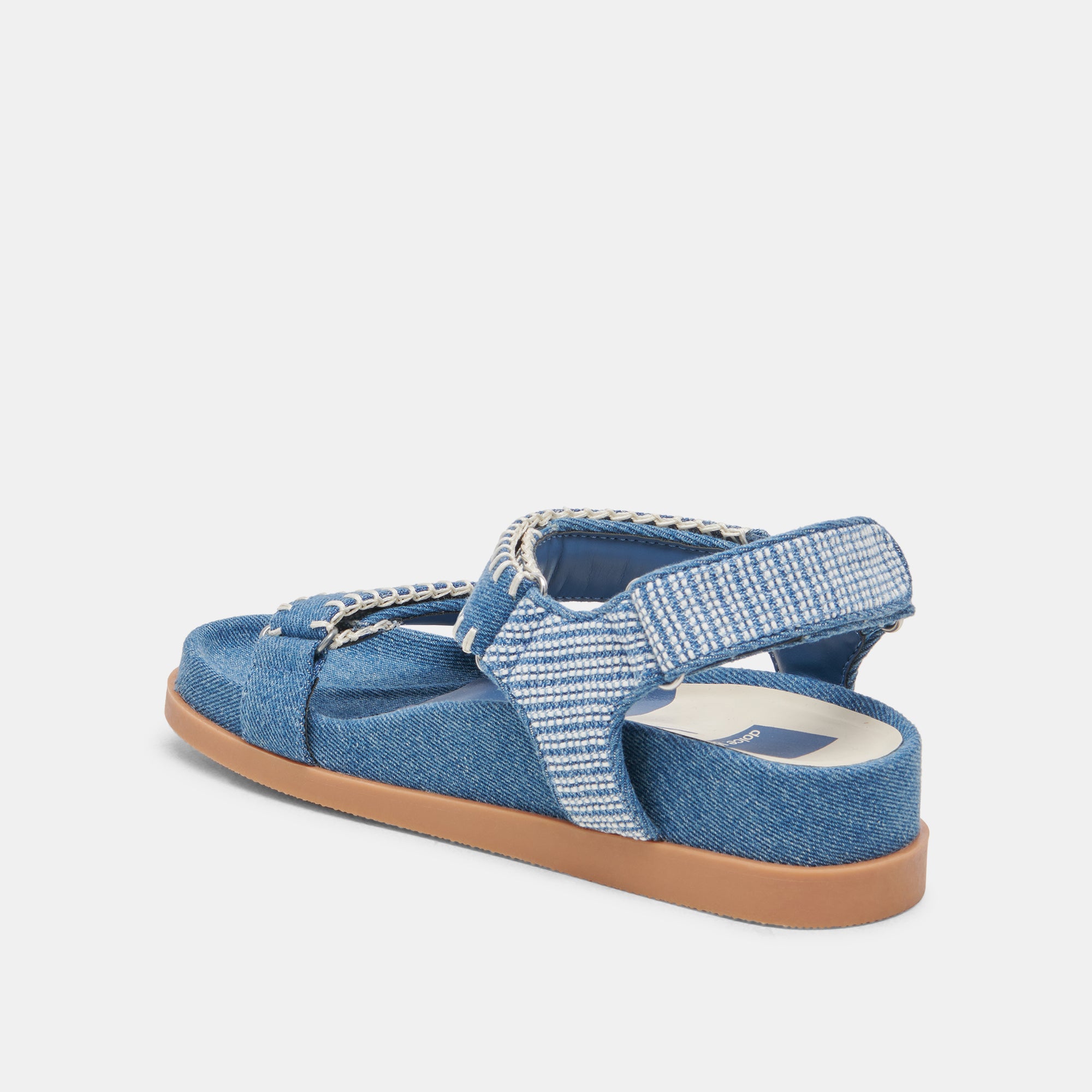 SENORA Women's Blue Denim Sandals - Comfortable Casual Summer Shoes for Beach, Walking, and Outdoor Activities