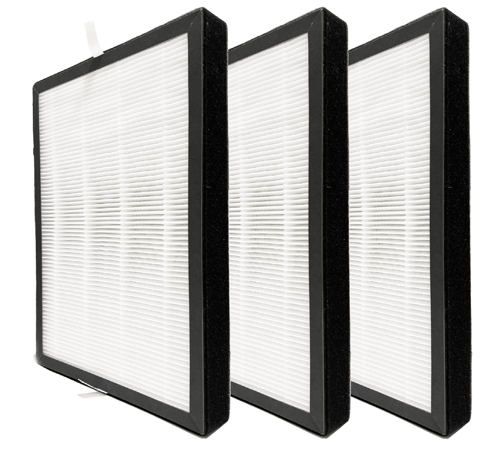 Nispira True HEPA Carbon Filter Replacement (3-Pack) - Compatible with Azeus GL-FS32, MOOKA GL-FS32 & KOIOS Air Purifiers | Improves Indoor Air Quality for Allergies, Pets & Smoke Removal