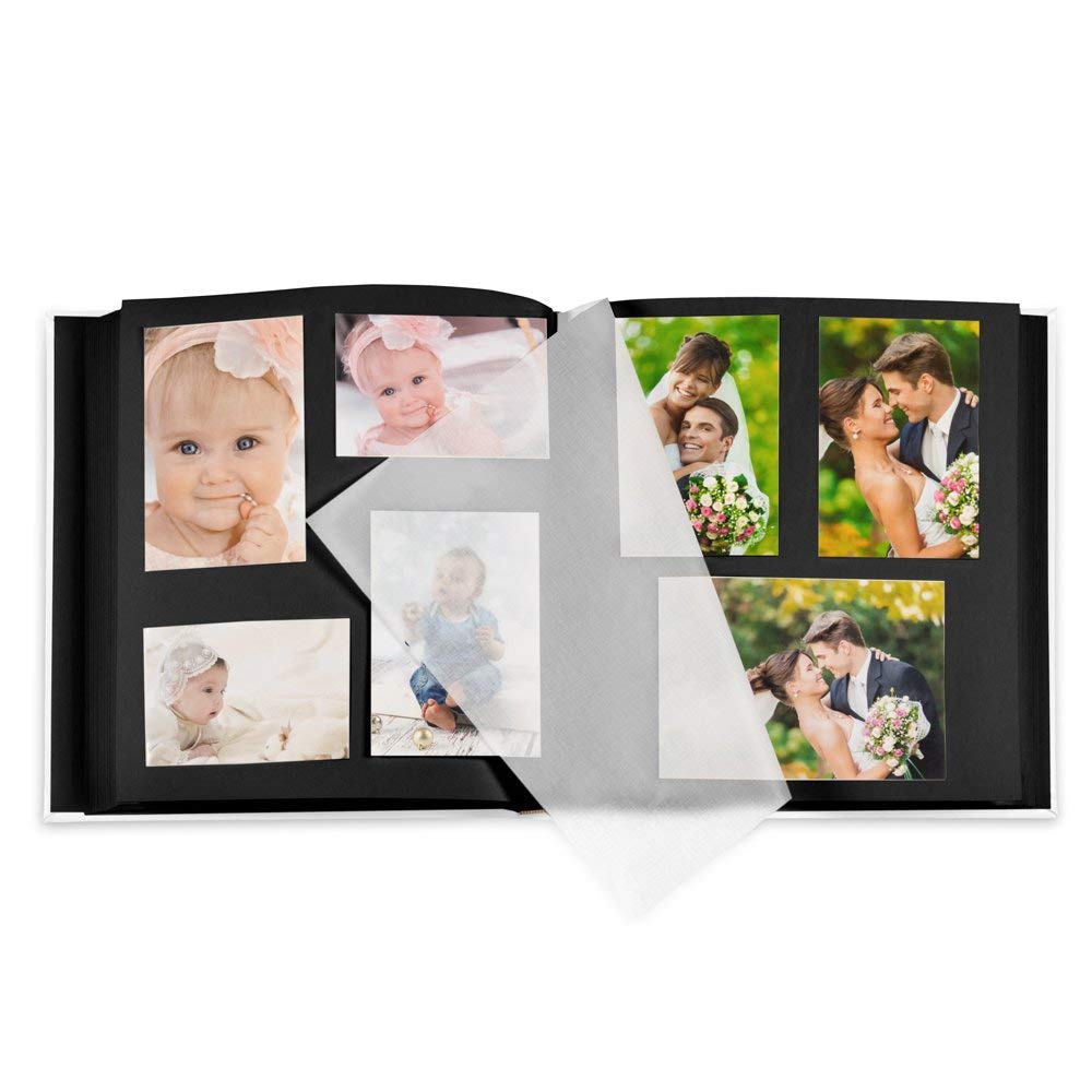 Engravable White Cover Photo Album for Kids - Personalized Birthday Gift & Memory Scrapbook with Picture Frame - Perfect for Children's Keepsakes, Baby Shower Gifts & Family Photo Preservation