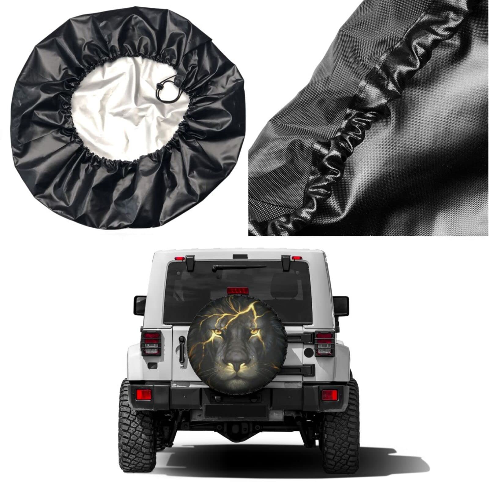 Cool Lion 16 Inch Spare Tire Cover - Dust-Proof & UV Resistant Wheel Protector for Trailers, RVs, SUVs & More | Perfect for Outdoor Adventures & Road Trips