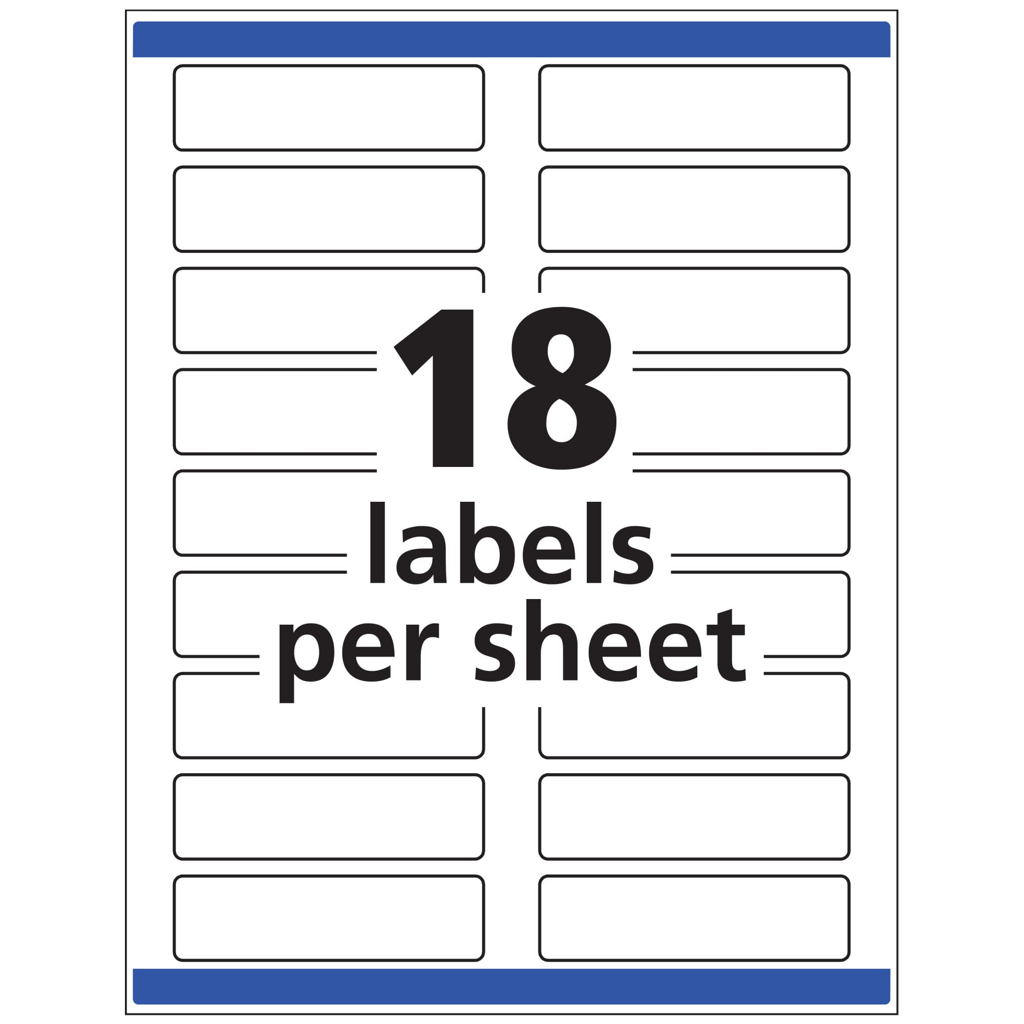 Avery TrueBlock Extra Large File Labels, 15/16