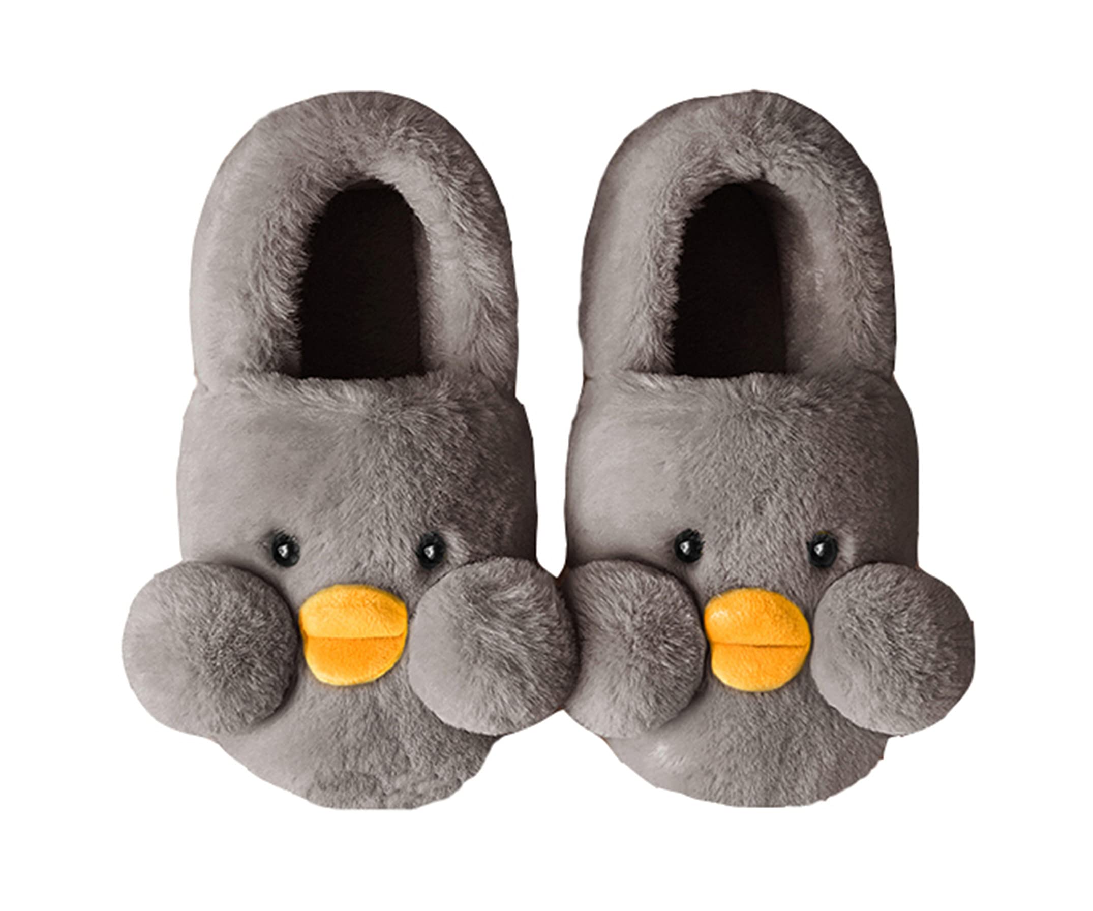 **YILANLAN Women's Cartoon Animal Duck Slippers - Warm Fuzzy Winter House Shoes for Indoor Comfort & Cozy Home Wear**    *(Use for lounging at home, keeping feet warm in winter, or adding cute style to your relaxation time.)*