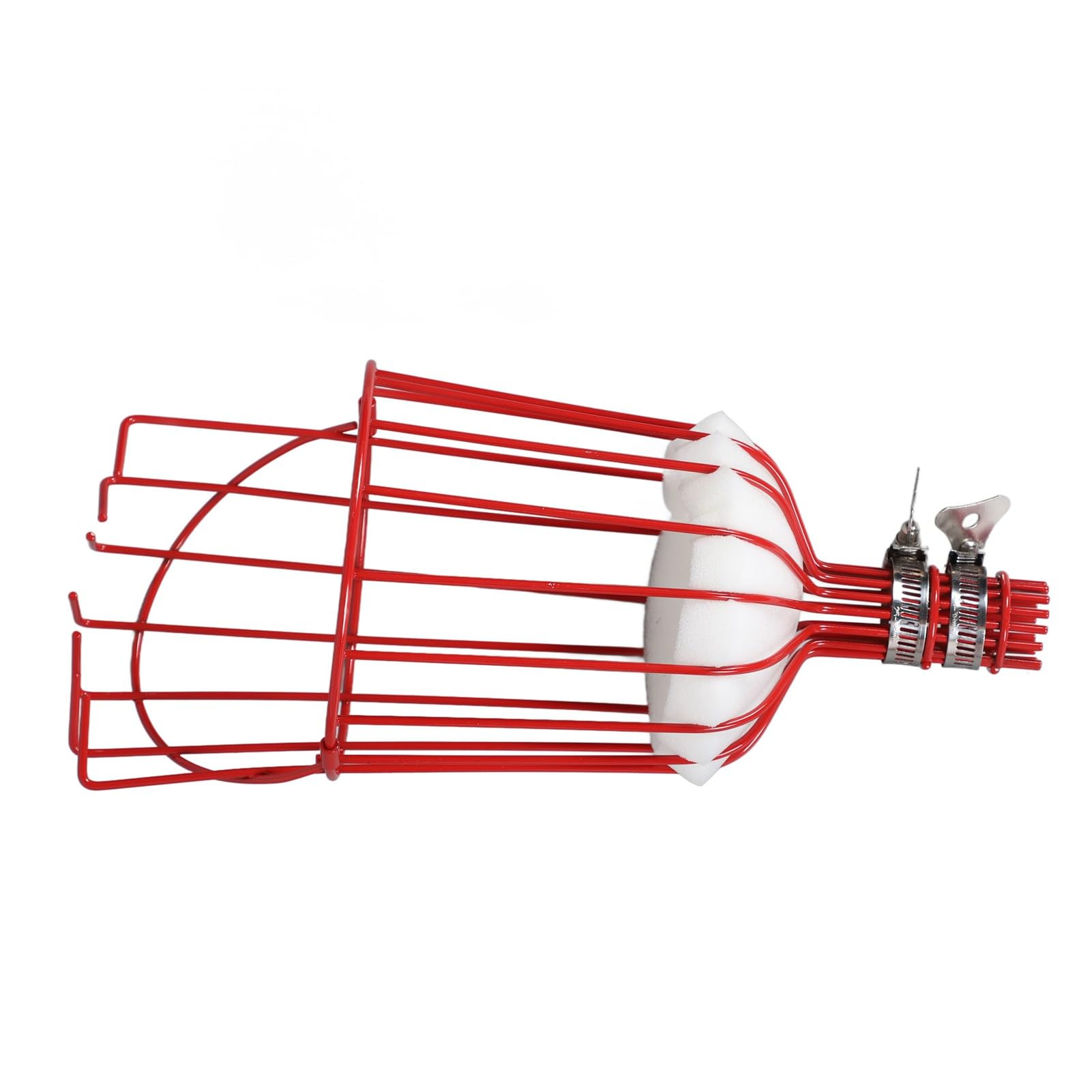 DAUZ Detachable Fruit Picker Basket - Rust-Resistant Harvesting Tool for Oranges, Pears & Apples | Perfect for Home Orchards, Farm Picking & Garden Harvesting (Red)