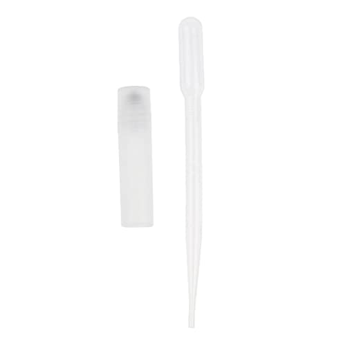 10 Pack 5ml Refillable Roll-On Perfume Bottles with Pipettes - Travel Size Essential Oil Dispenser for DIY Aromatherapy, Skincare & Makeup
