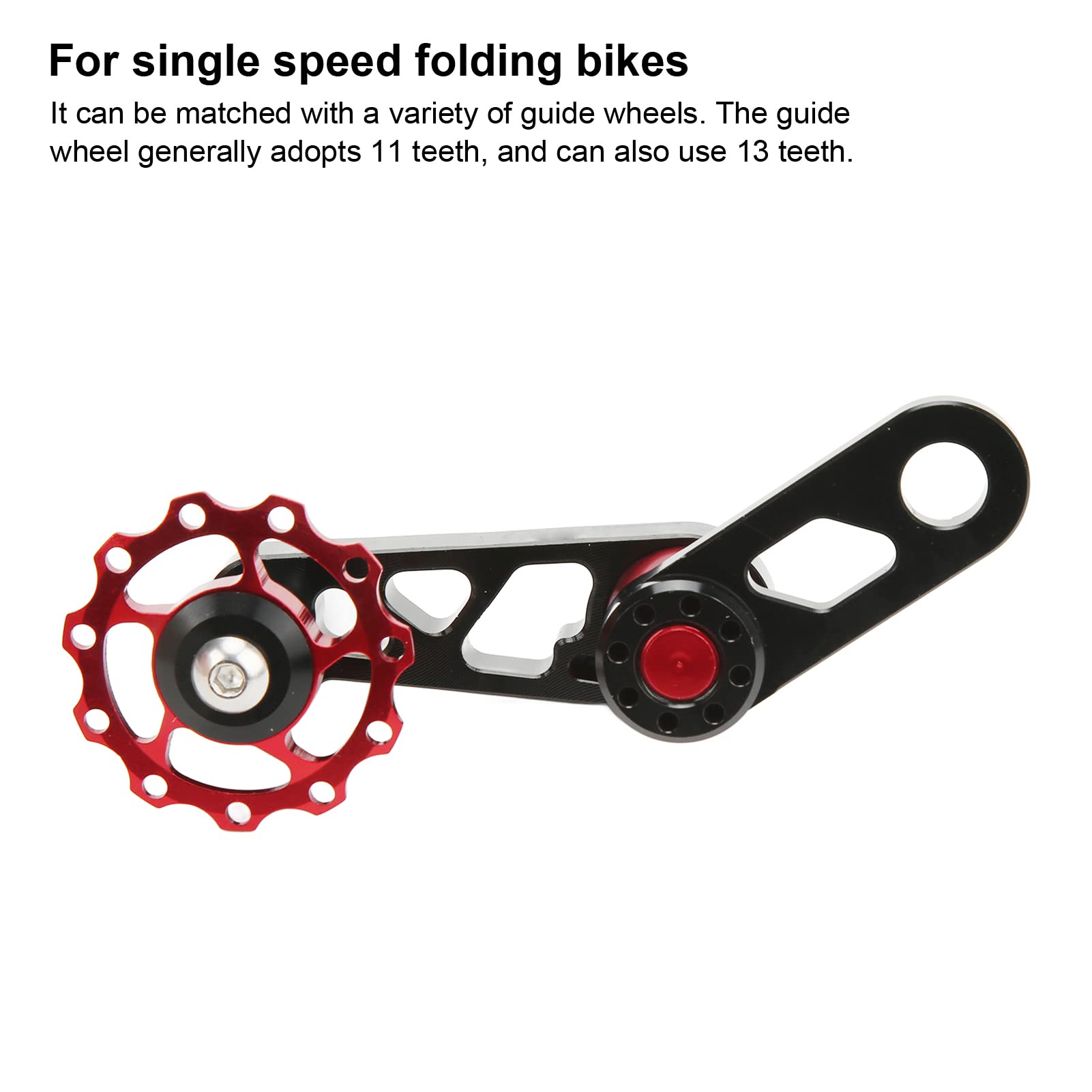 VBESTLIFE Single Speed Chain Tensioner - Aluminum Alloy Bicycle Chain Stabilizer for Folding Bikes - Single Speed Converter Replacement Part - Perfect for Urban Commuting & Bike Maintenance