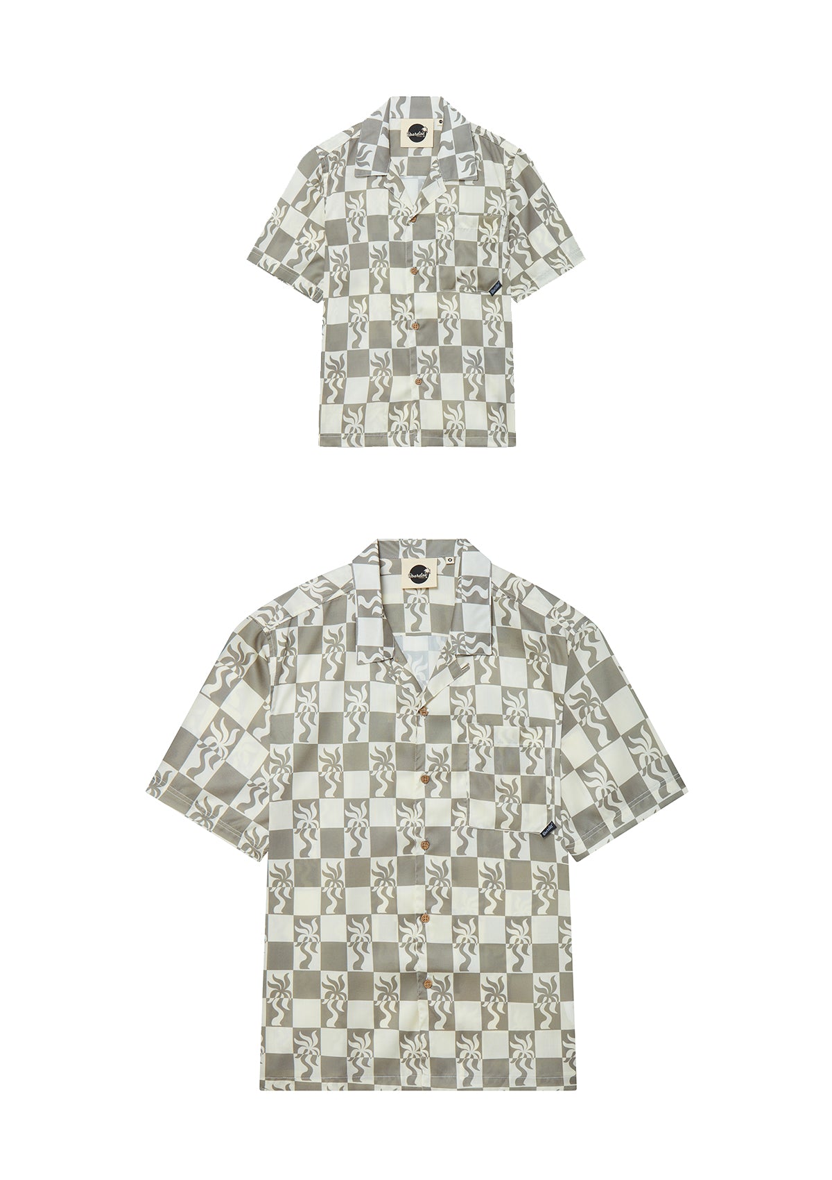 Clara Palm Shirts - Matching Adult & Kids Hawaiian Shirts Set for Family Vacation, Beach Party & Summer Outfits