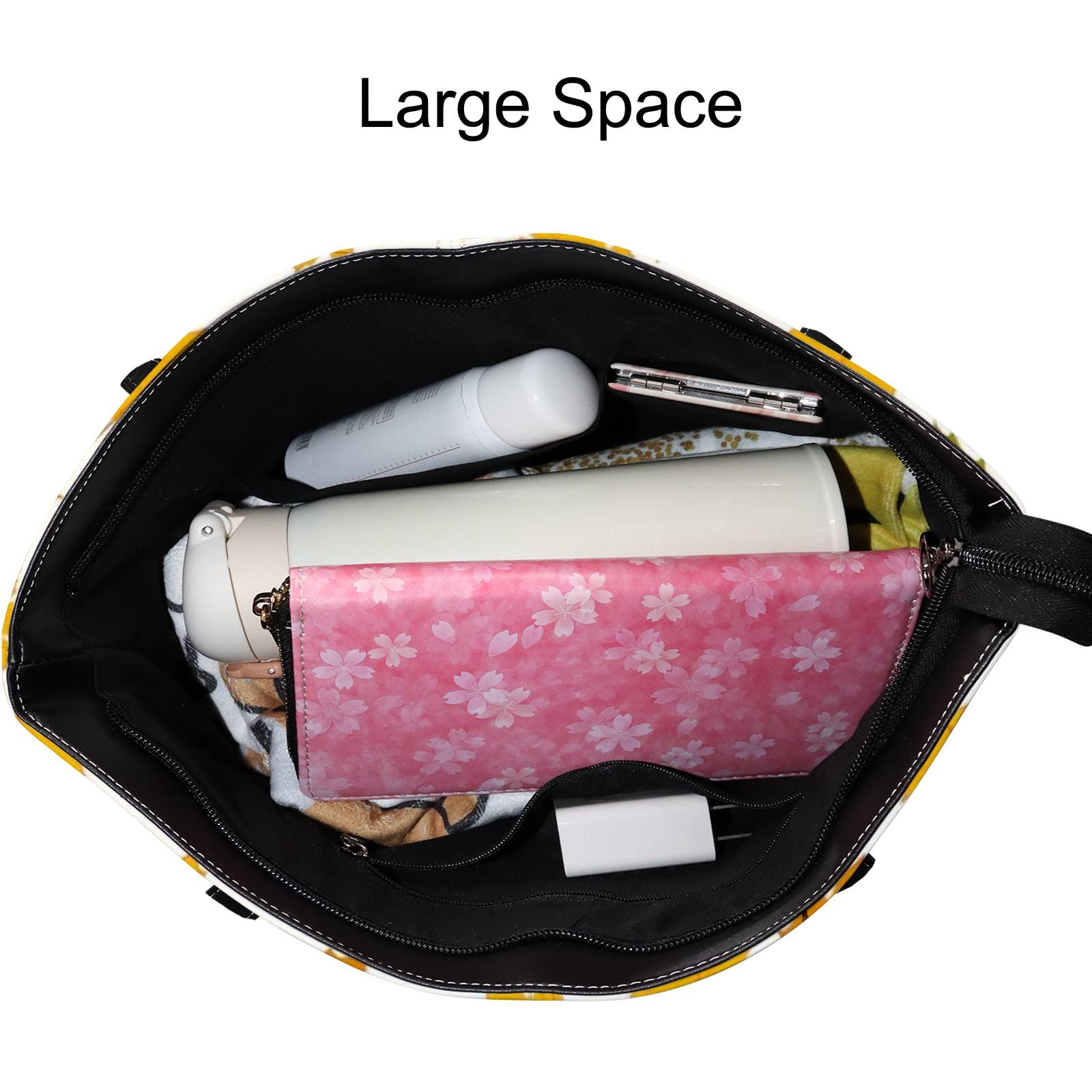 Premium Leather Tote Bag for Women - Stylish Crossbody Handbag with Detachable Strap - Spacious Work Tote for Office, Travel & Daily Use