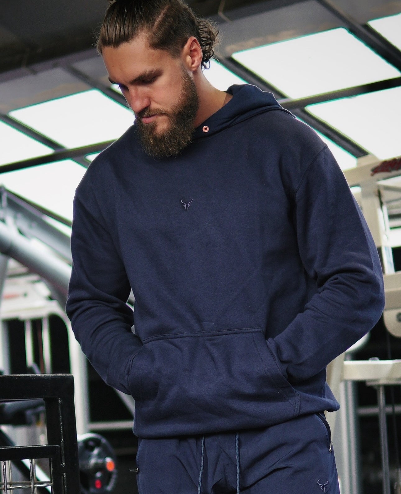 Cerus Navy Core Hoodie - Premium Cotton Pullover for Men & Women | Comfortable & Stylish for Casual Wear, Gym, and Outdoor Activities