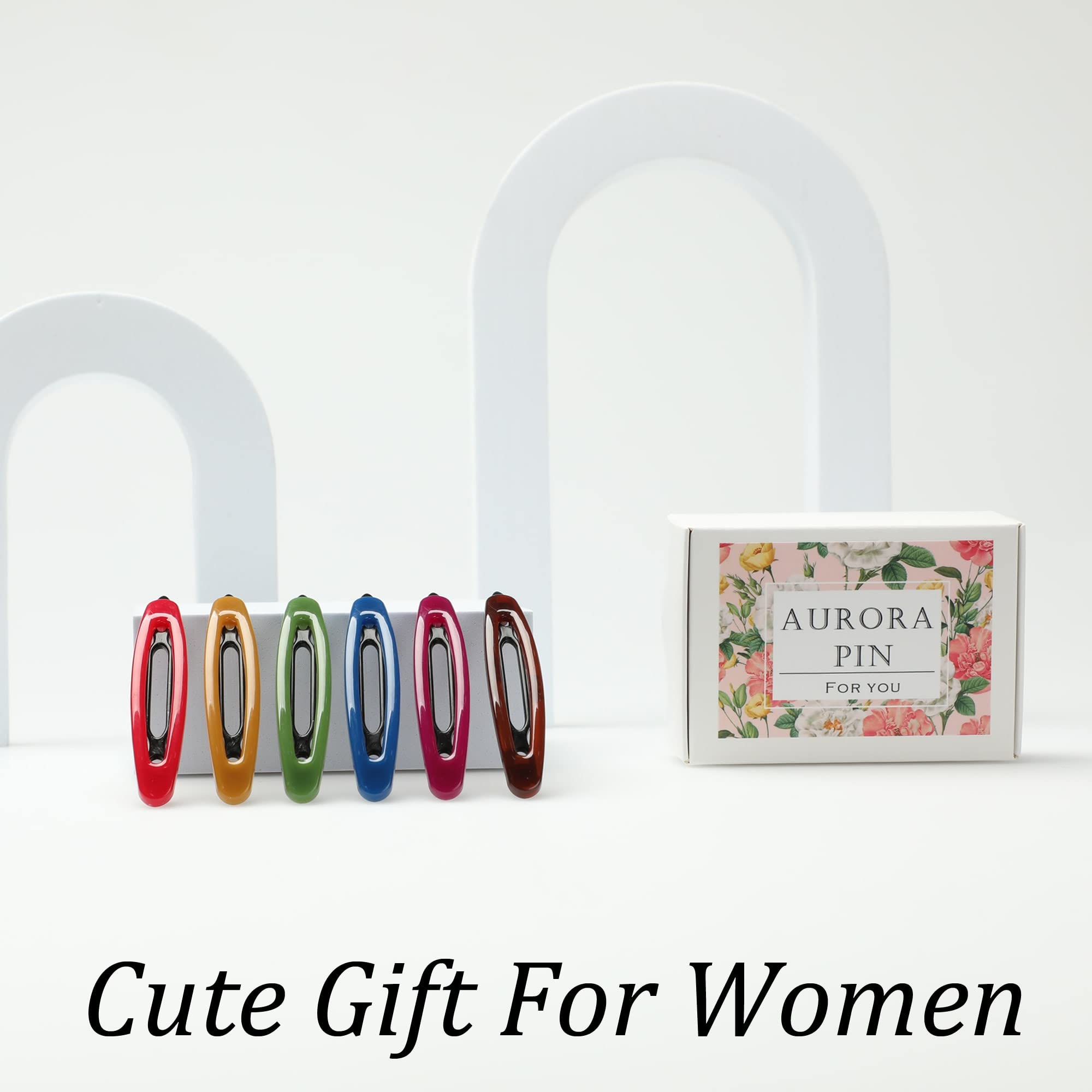12pcs Non-Slip Hair Barrettes Set for Women & Girls - BPA Free Hair Clips for Thick, Thin & Fine Hair - Handmade Snap Hairpins for School, Work & Special Occasions