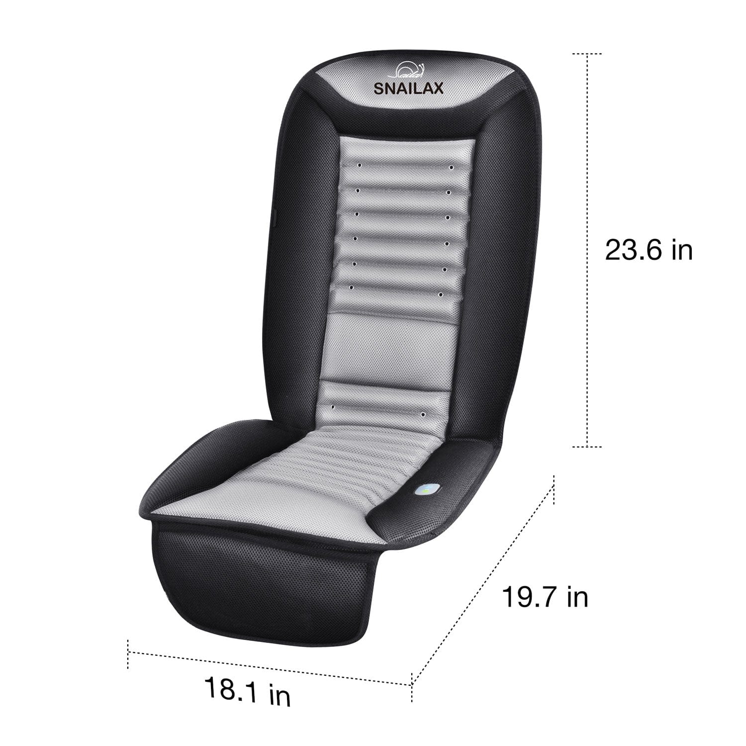 Snailax Cooling Seat Cushion with Vibration Massage - Breathable Gel Memory Foam for Office Chair, Car & Home Use - Relieves Back Pain & Pressure Points - Perfect for Long Sitting Sessions at Work or Driving