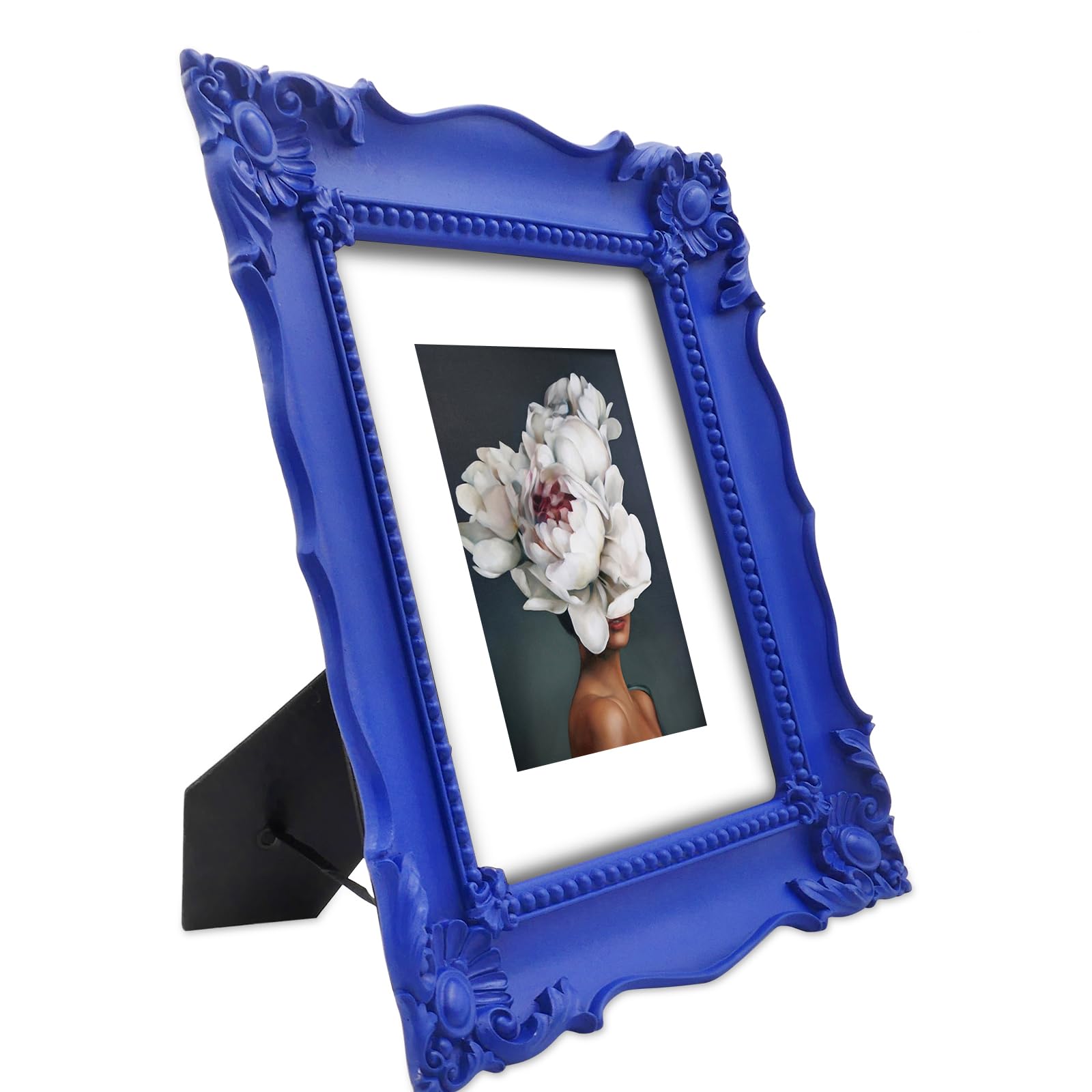 SIMON'S SHOP Baroque Style 8x10 Picture Frame - Elegant Blue Photo Frame for Wall Display, Home Decor & Gift Giving | Perfect for Weddings, Graduations & Family Portraits