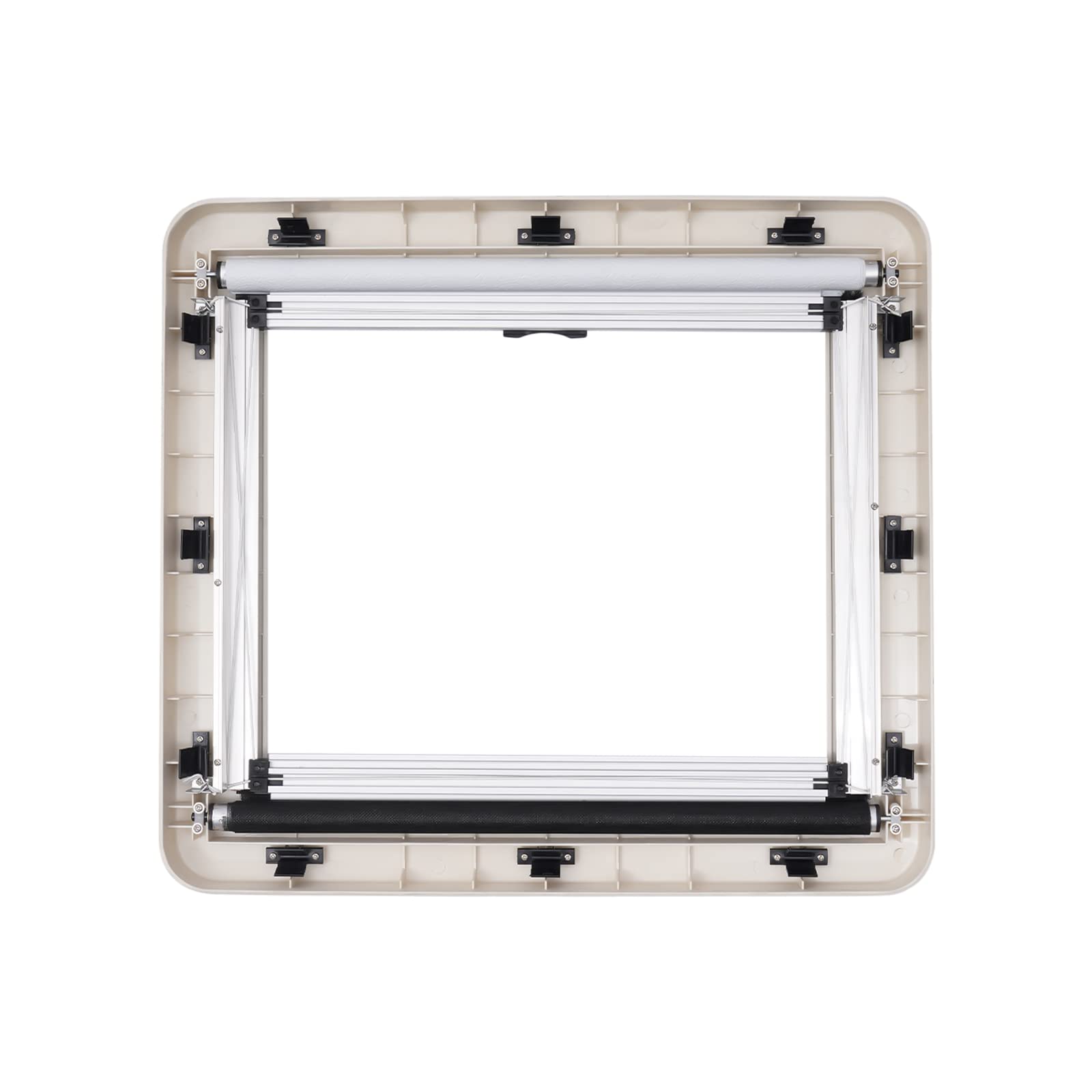 450x500mm RV Replacement Window - Top Hinged Push Out Vent Hatch for Camper Van, Motorhome & Caravan - Durable External Ventilation Upgrade (Perfect for Airflow & Light Control in RVs)