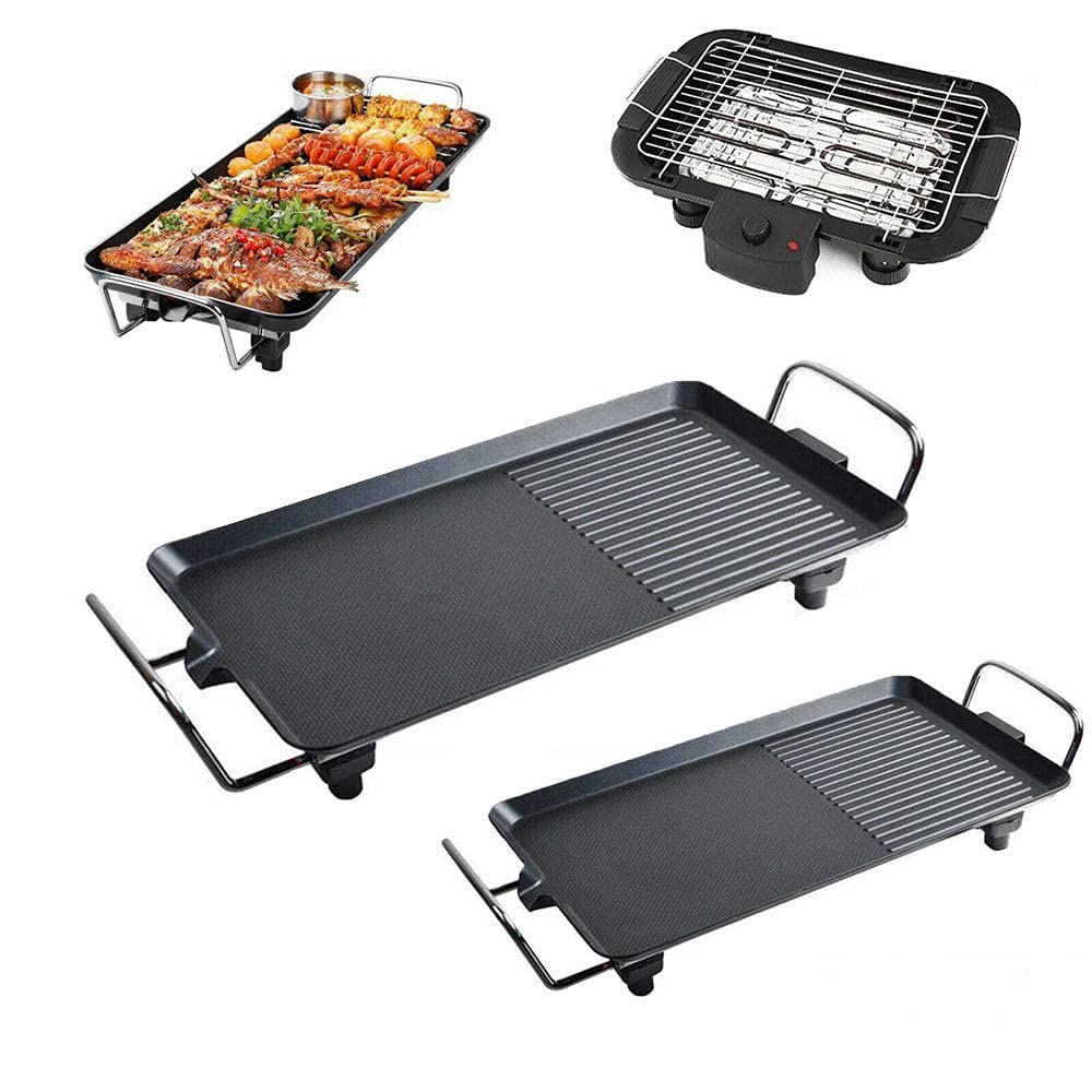1500W Electric Griddle - Large Tabletop Grill for BBQ, Camping & Outdoor Cooking | 67x29.5x8.5cm XL Size | Perfect for Backyard Parties, Picnics & Healthy Dining