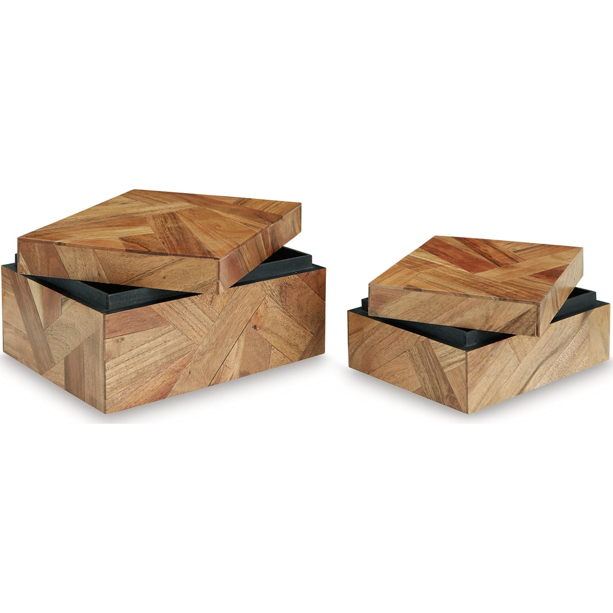 Antford Storage Boxes (Set of 2) - Durable Plastic Organizer Bins for Home, Office & Closet Organization - Perfect for Toys, Books, Clothes & Household Items Storage
