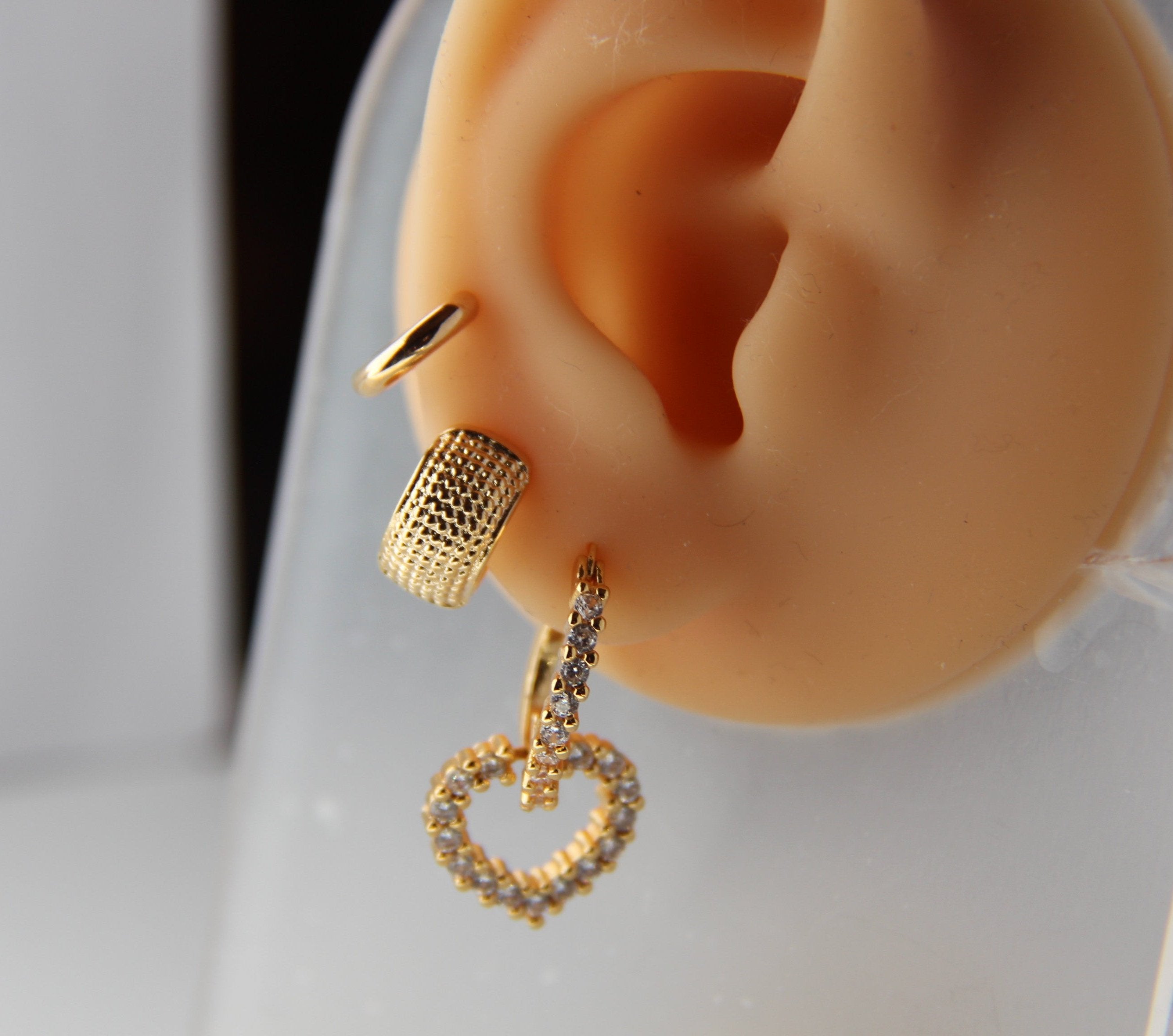 Gold Filled Heart Hoop Earrings - Dainty & Elegant Jewelry for Women - Perfect for Valentine's Day Gifts, Date Nights & Special Occasions