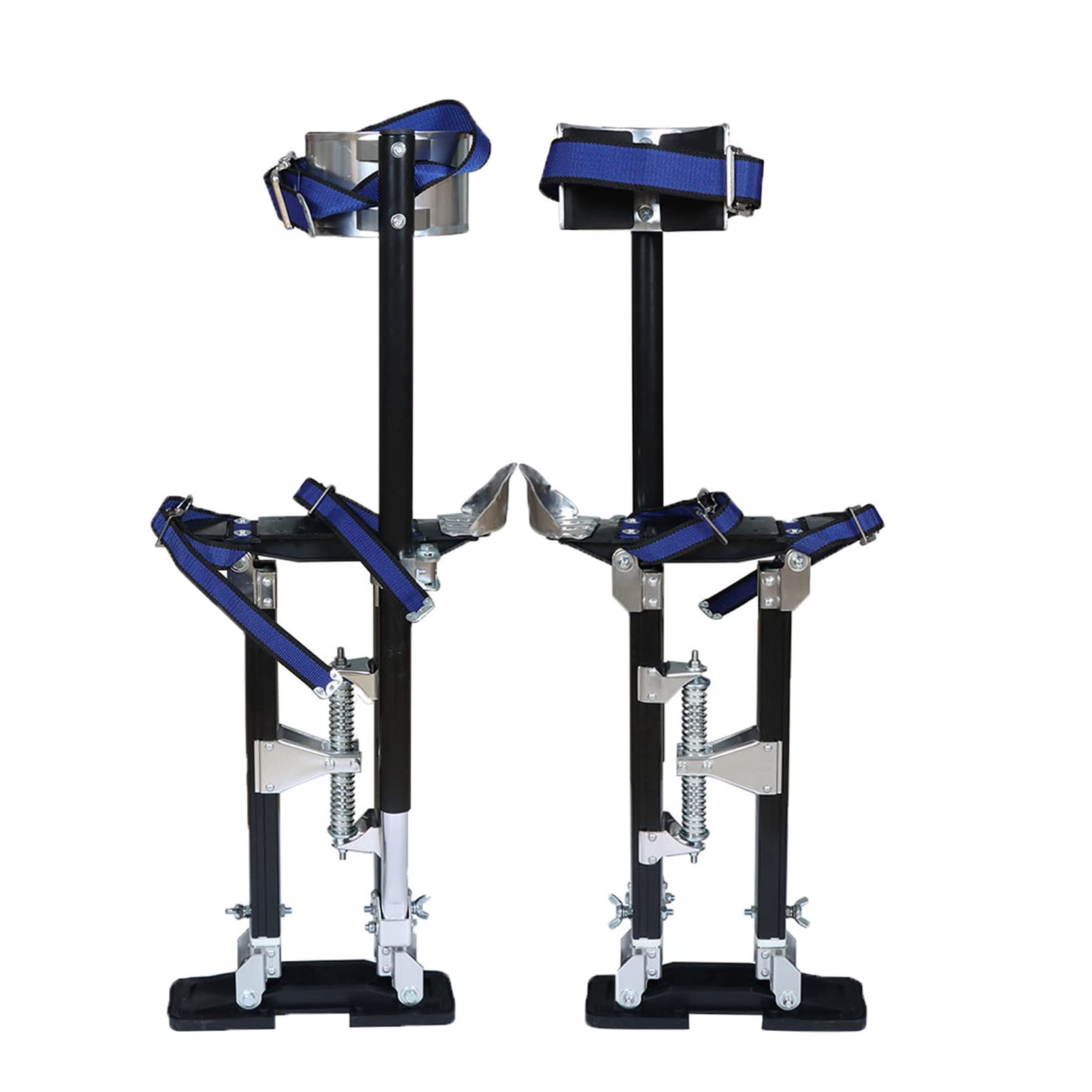 Adjustable Drywall Stilts 18-30 Inches - Professional Sheetrock Painting & Cleaning Stilts for Construction Workers (Black) - Perfect for Ceiling Work, Wall Repair, and Home Renovation Projects