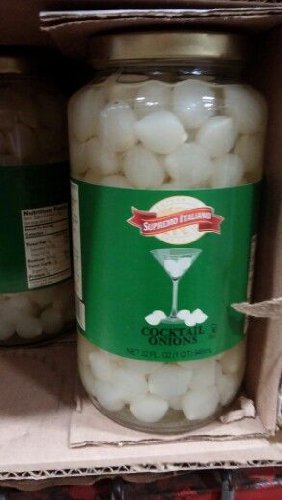 Supremo Italiano Premium Cocktail Onions 32 Oz (2 Pack) - Perfect for Martinis, Bloody Marys & Garnishes | Italian Imported Cocktail Ingredients for Home Bars & Parties