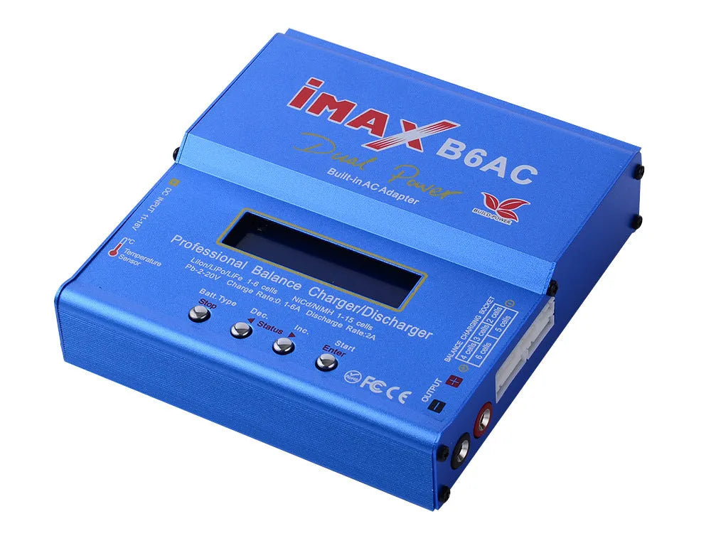 IMAX B6AC Smart Battery Balance Charger - High Performance Li-ion, LiPo, NiMH, NiCd Charger with Balancing System | Perfect for RC Drones, Cars, Airplanes & DIY Electronics Projects