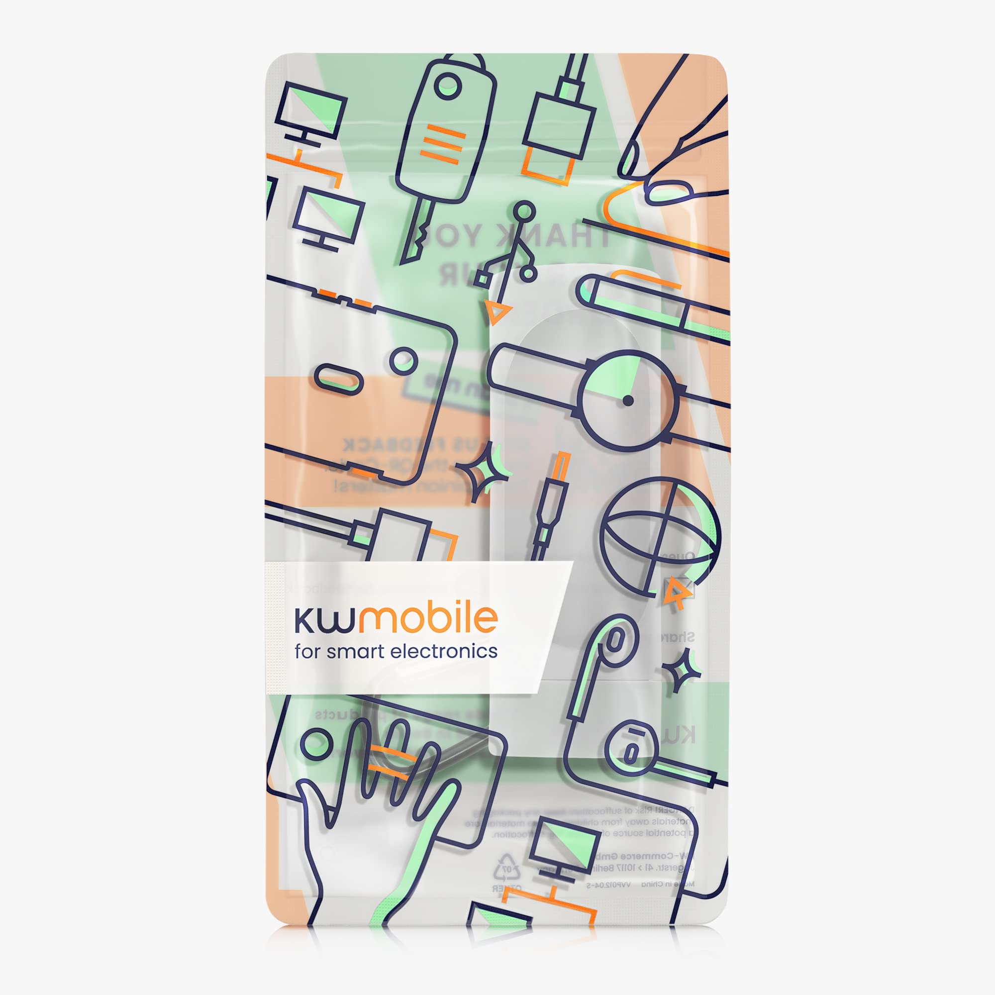 kwmobile Silicone Case Compatible with Nothing Ear (Stick) - Clear Protective Cover for Wireless Earbuds - Perfect for Gym, Travel & Daily Use