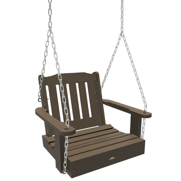Lehigh Single Seat Swing - Outdoor Porch Swing for Patio, Garden, Backyard - Comfortable Hanging Chair with Durable Steel Frame - Perfect for Relaxing, Lounging & Enjoying Nature