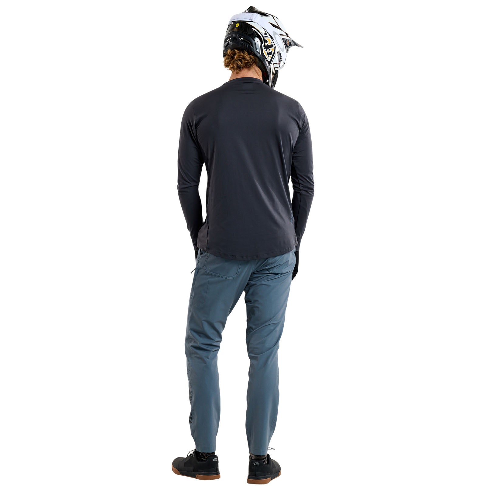 Ruckus Long Sleeve Ride Tee Burn Out Carbon - Men's Motorcycle Riding Shirt for Comfort & Style - Perfect for Road Trips & Adventure Tours