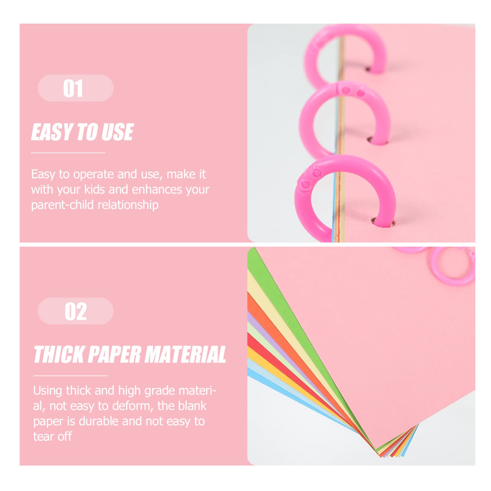 VICASKY 3-Pack Blank Sketchbooks for Kids & Adults - Unlined Drawing Notebooks, Journaling Books, Coloring Books, Painting & DIY Craft Supplies - Perfect for Art Class, Home Schooling & Creative Projects