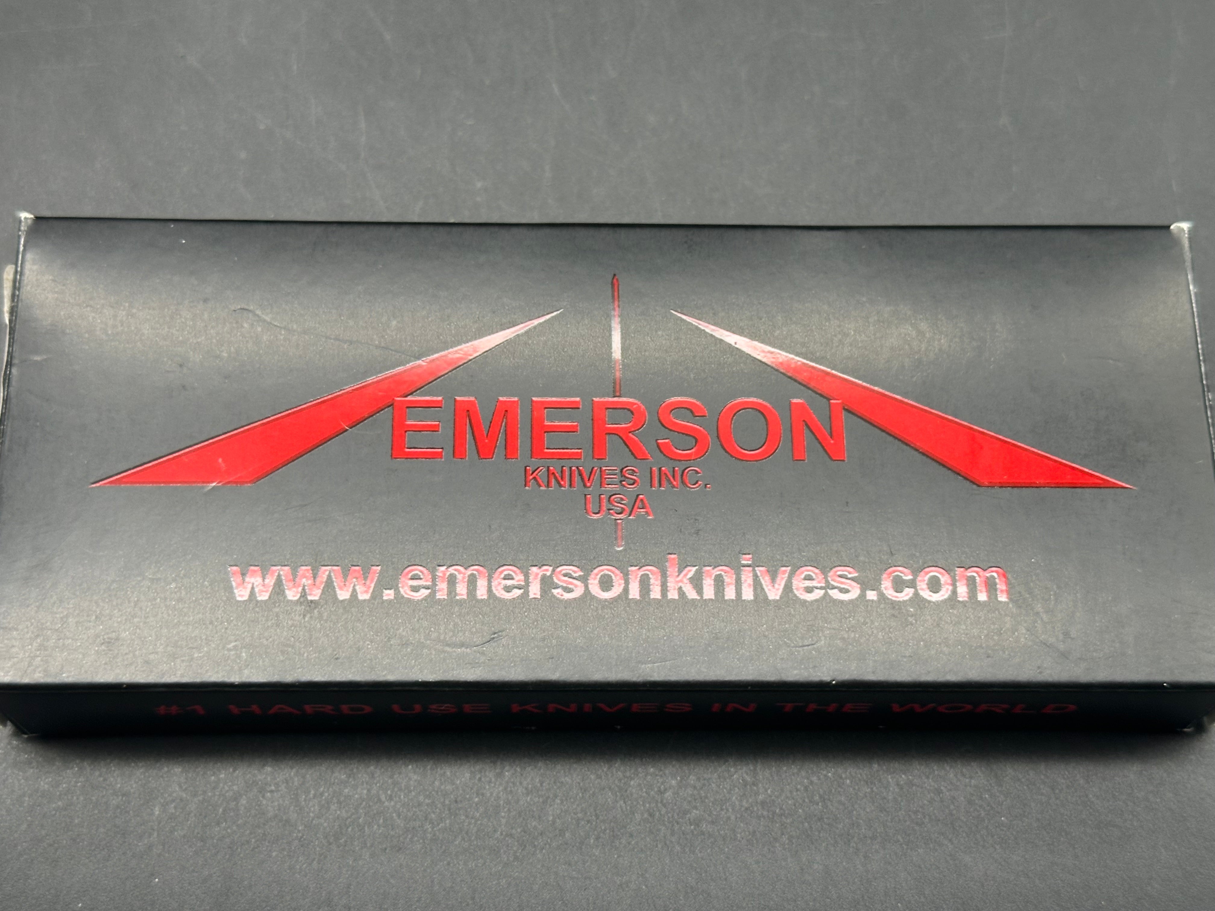 Emerson Knives Mini CQC-8 Folding Pocket Knife - High Carbon Stainless Steel Blade, G10 Handle for EDC, Camping, Hunting & Outdoor Survival