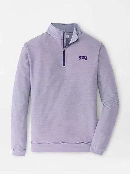 OU Perth Mini Striped 1/4 Zip Long Sleeve Knit Sweater - Cozy & Stylish for Fall & Winter Layering