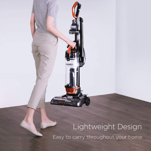EUREKA Powerspeed Lightweight Bagless Upright Vacuum Cleaner - Powerful Suction for Pet Hair, Carpets & Hard Floors | Perfect for Home Cleaning & Quick Pickups