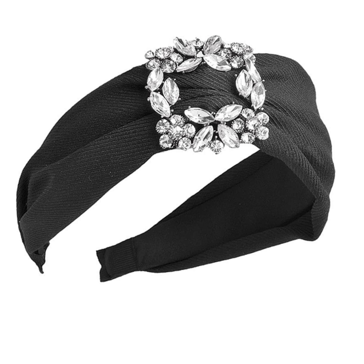 FOMIYES 3 Pack Rhinestone Crystal Headbands for Women - Elegant Elastic Hair Accessories Wide Headband for Parties, Weddings & Special Occasions