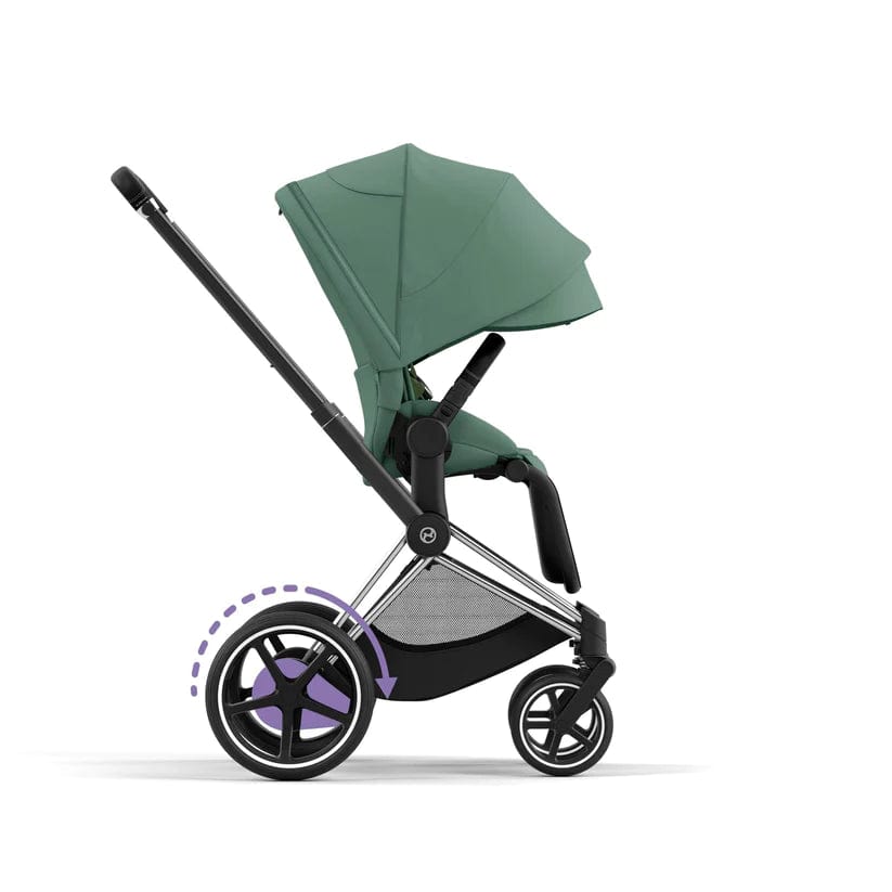 Cybex ePriam 2 Complete Stroller - Lightweight Chrome & Black Baby Stroller for Newborns to Toddlers | Perfect for City Walks, Shopping & Travel