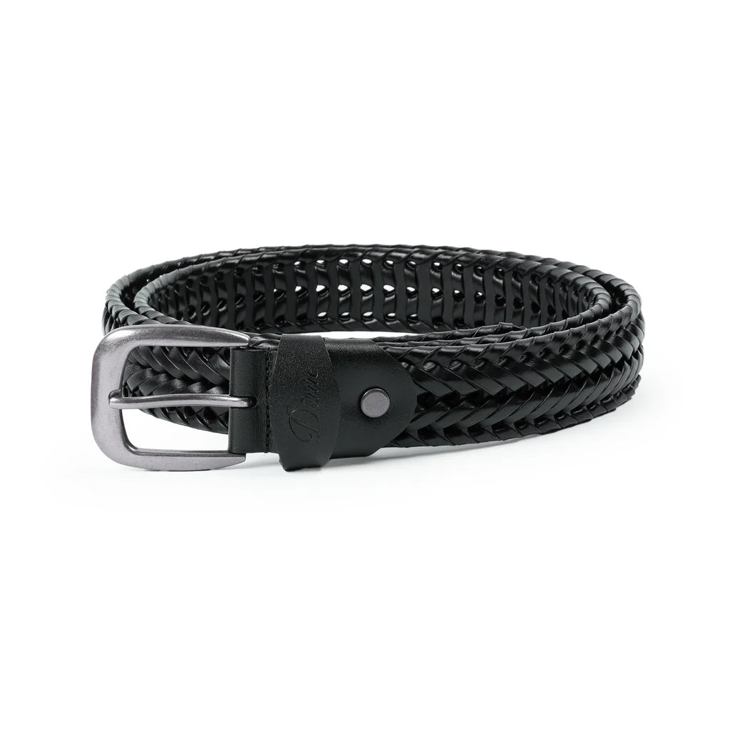 Dime SS '25 Braided Leather Belt for Men & Women - Stylish & Durable Fashion Accessory for Casual, Office & Formal Wear